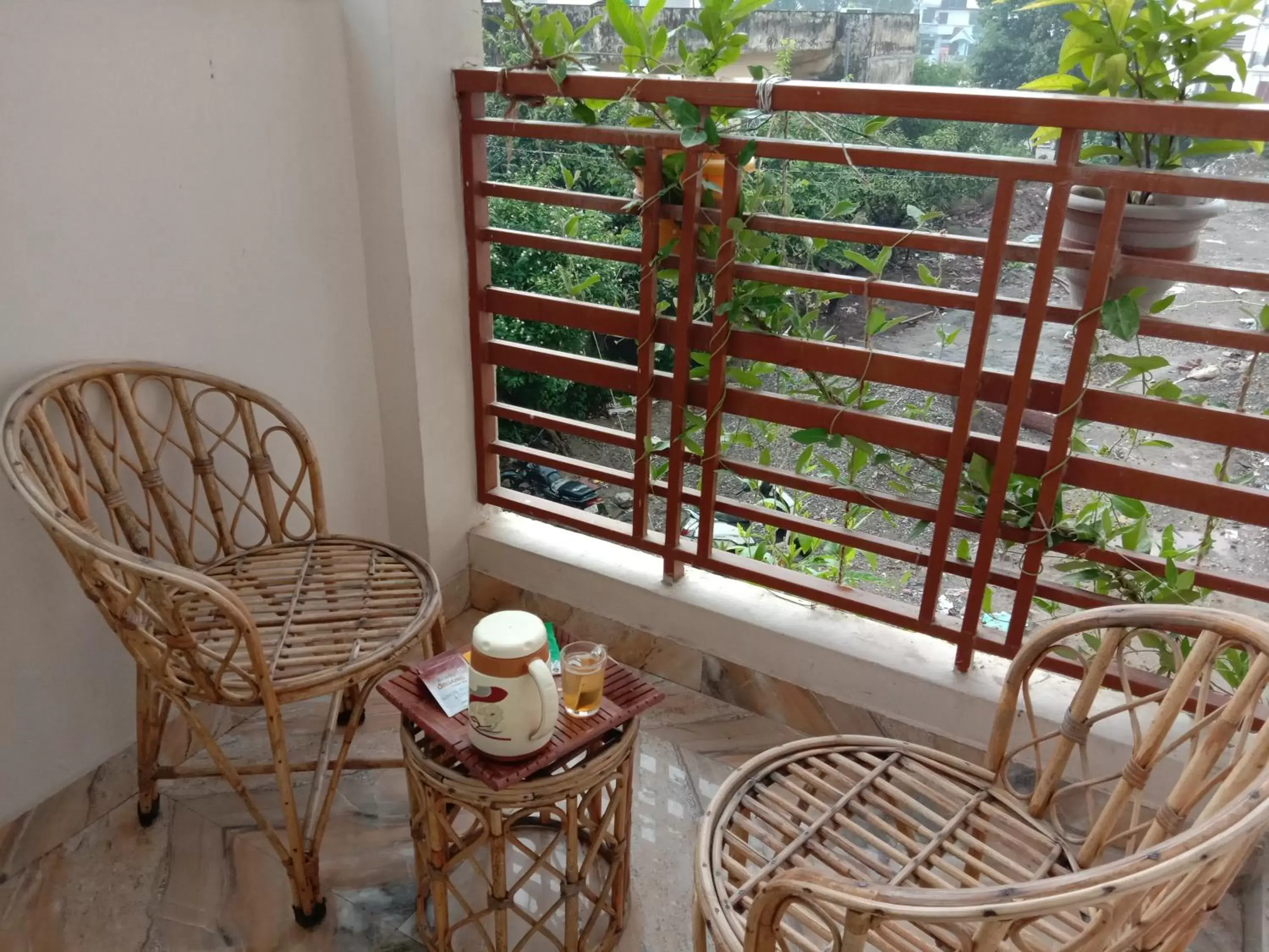 Balcony/Terrace in Rudram Hotel Yoga & Ayurveda Retreat