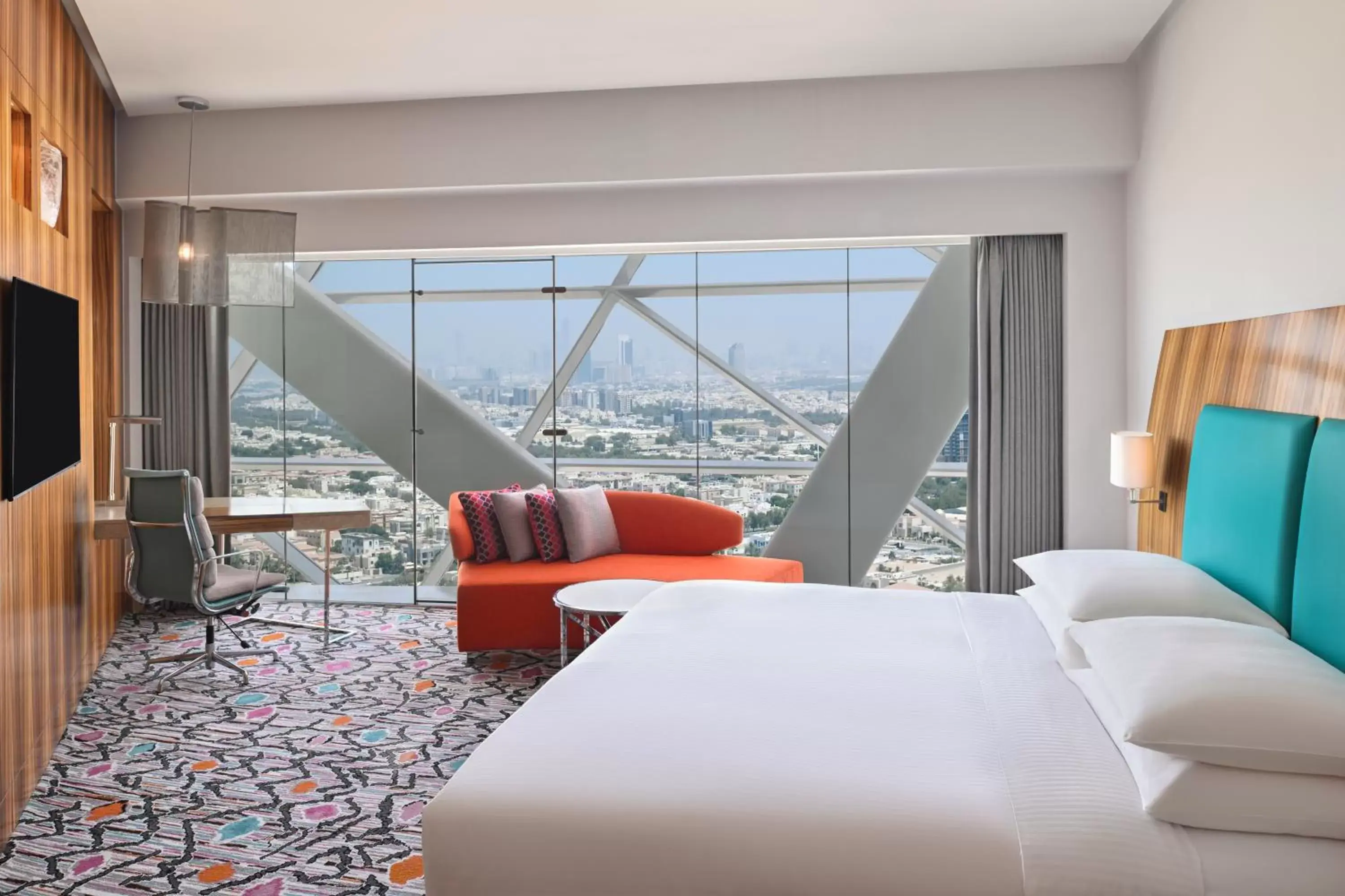 Bed in Andaz Capital Gate Abu Dhabi - a concept by Hyatt