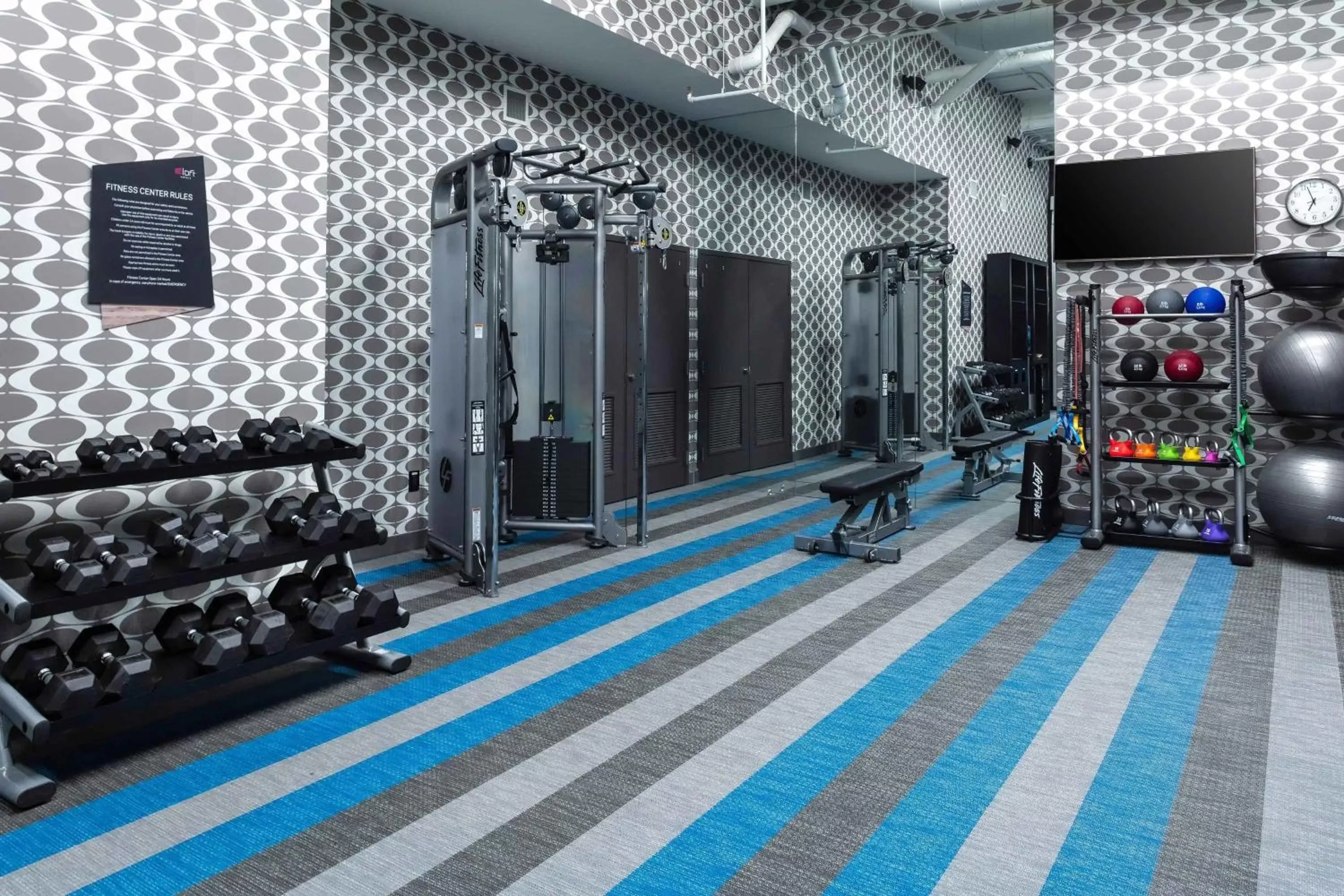 Fitness centre/facilities in Aloft Atlanta at The Battery Atlanta