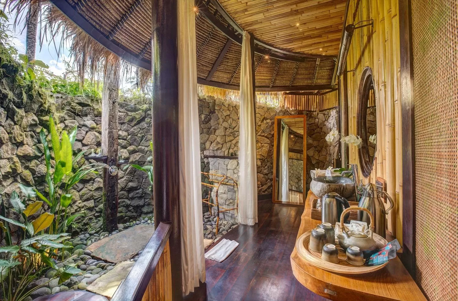 Bathroom in Fivelements Retreat Bali, Ubud