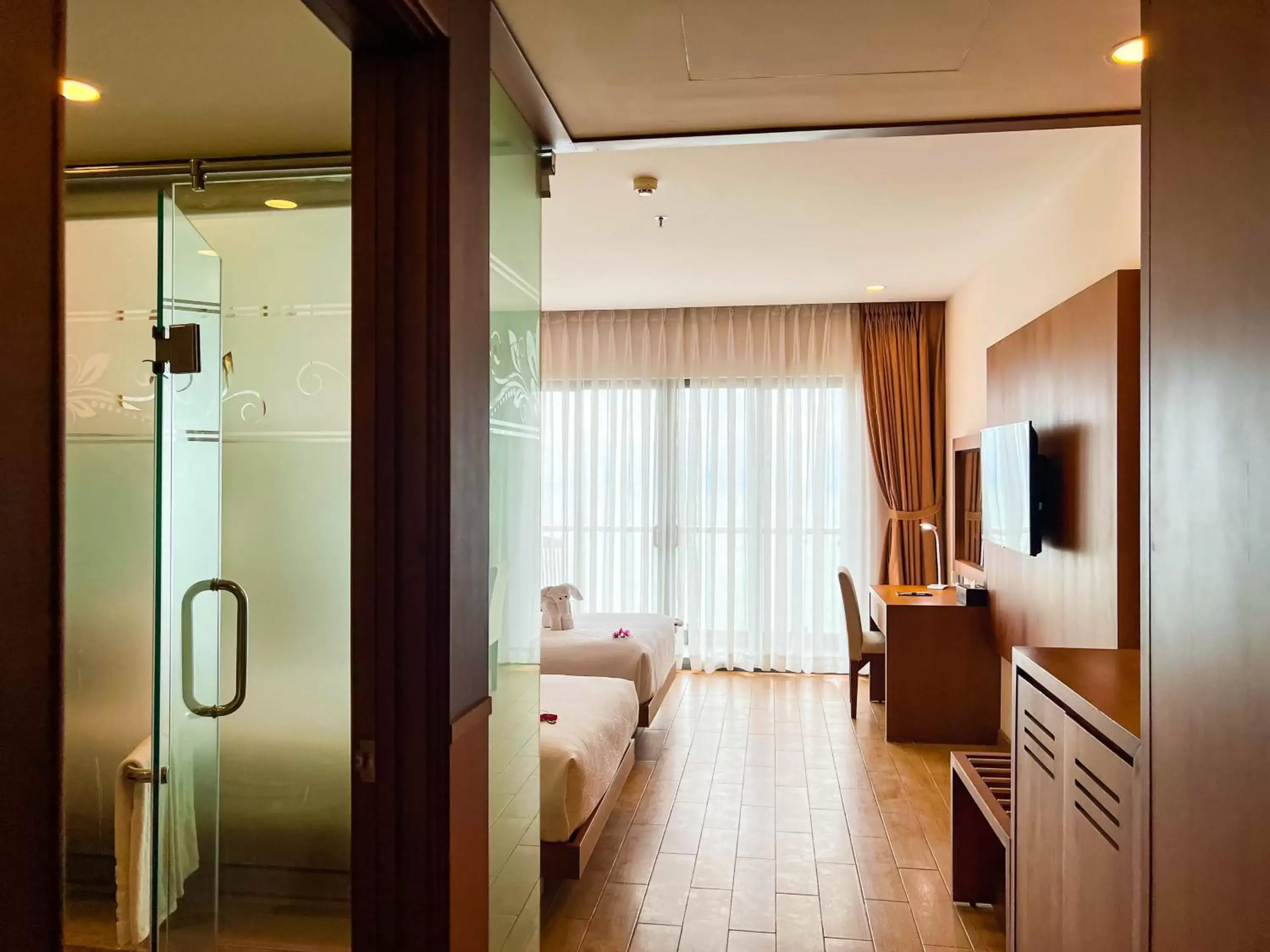 Bed, Bathroom in Galina Hotel & Spa