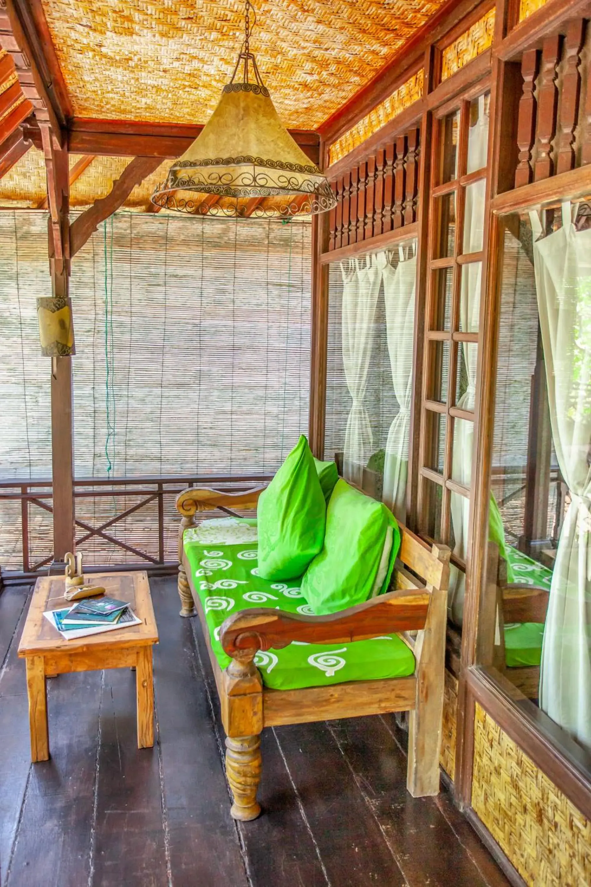 Balcony/Terrace, Seating Area in Swasti Eco Cottages