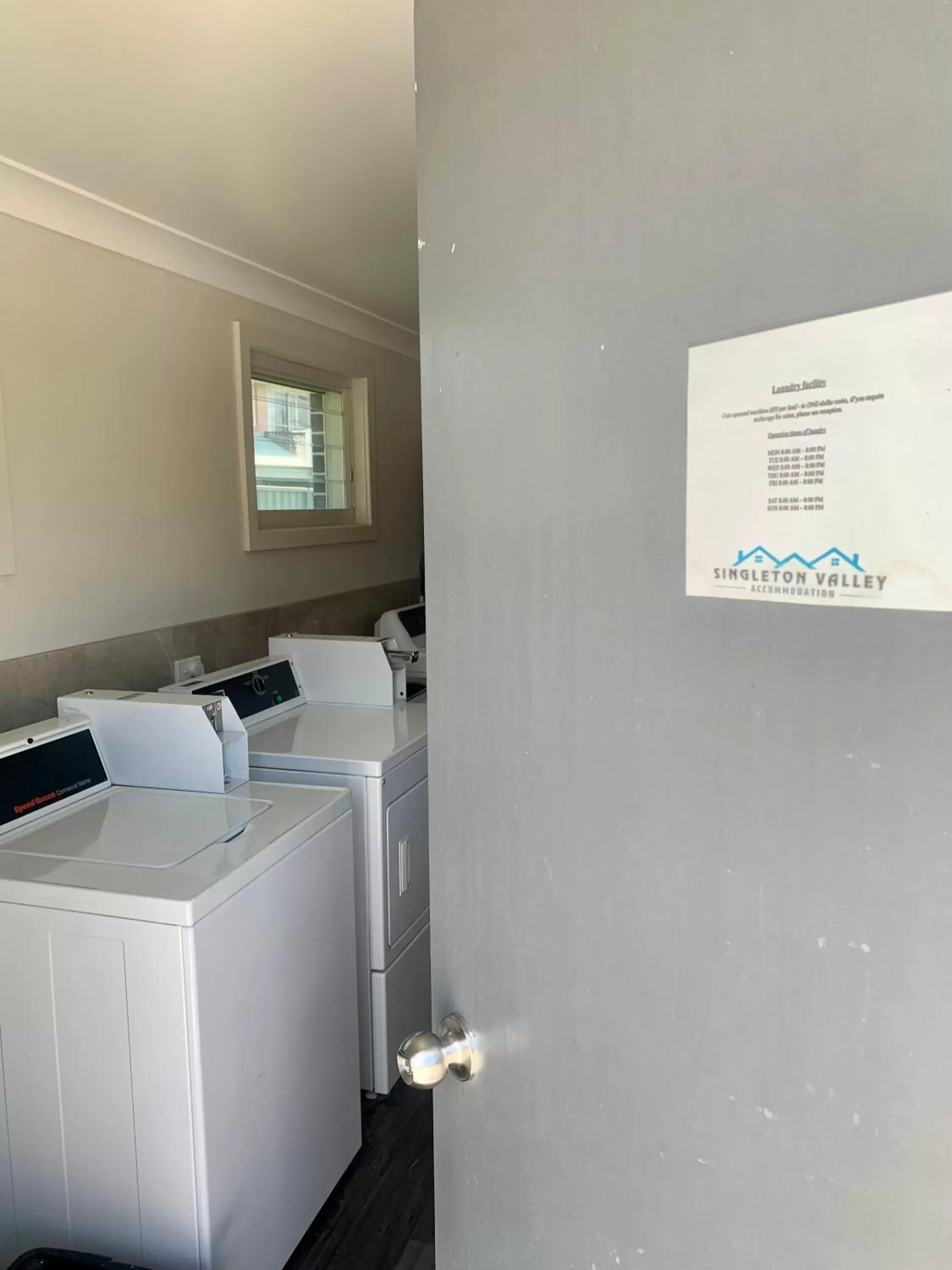 laundry in Singleton Valley Accommodation