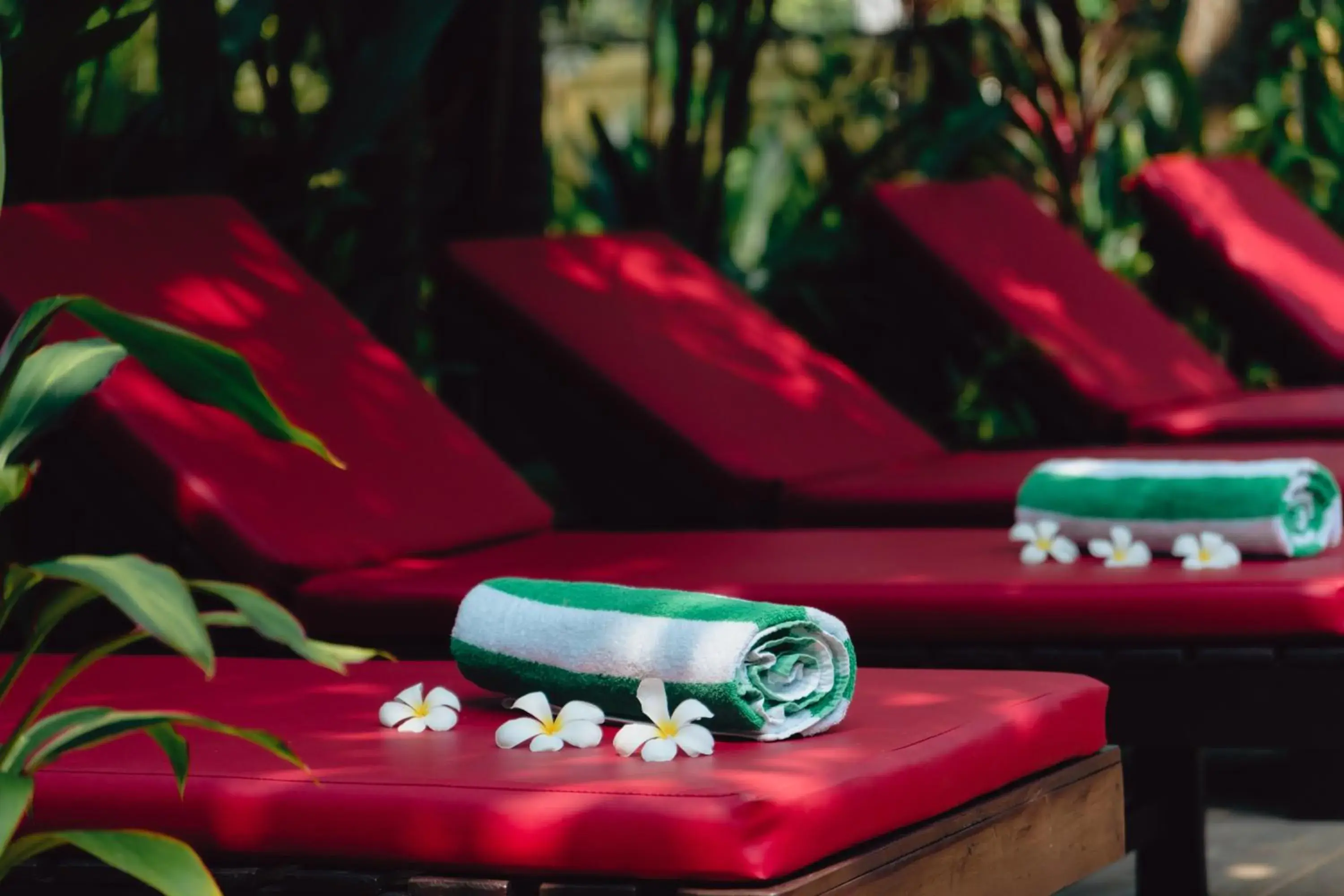 sunbed in Pandora Suite D'Angkor sunbed in Pandora Suite D'Angkor