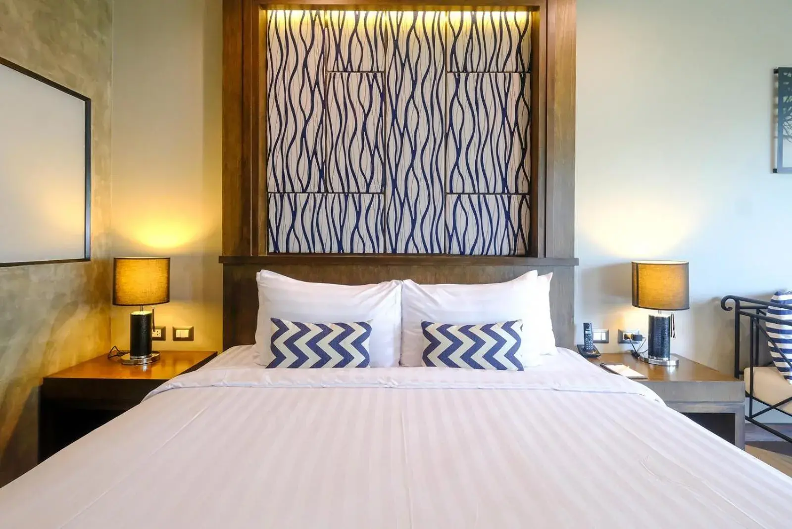 Bed in Coral Tree Villa Huahin