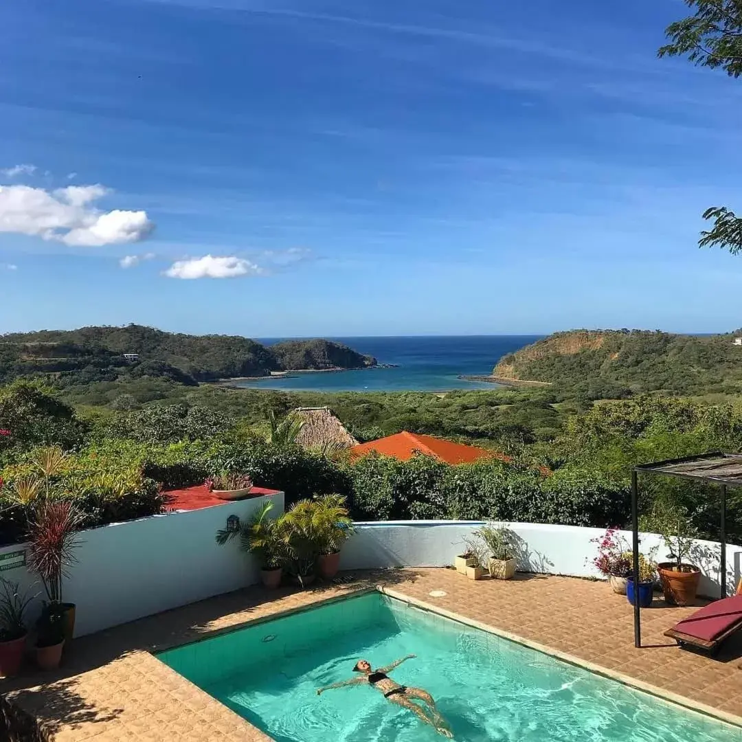 Spring, Pool View in El Jardin