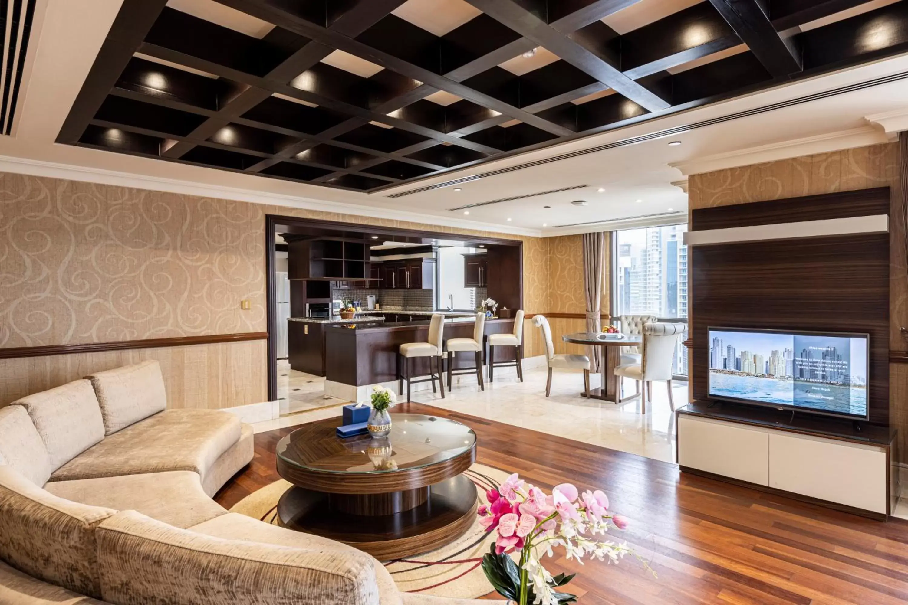 Communal lounge/ TV room, Seating Area in Roda Amwaj Suites Jumeirah Beach Residence