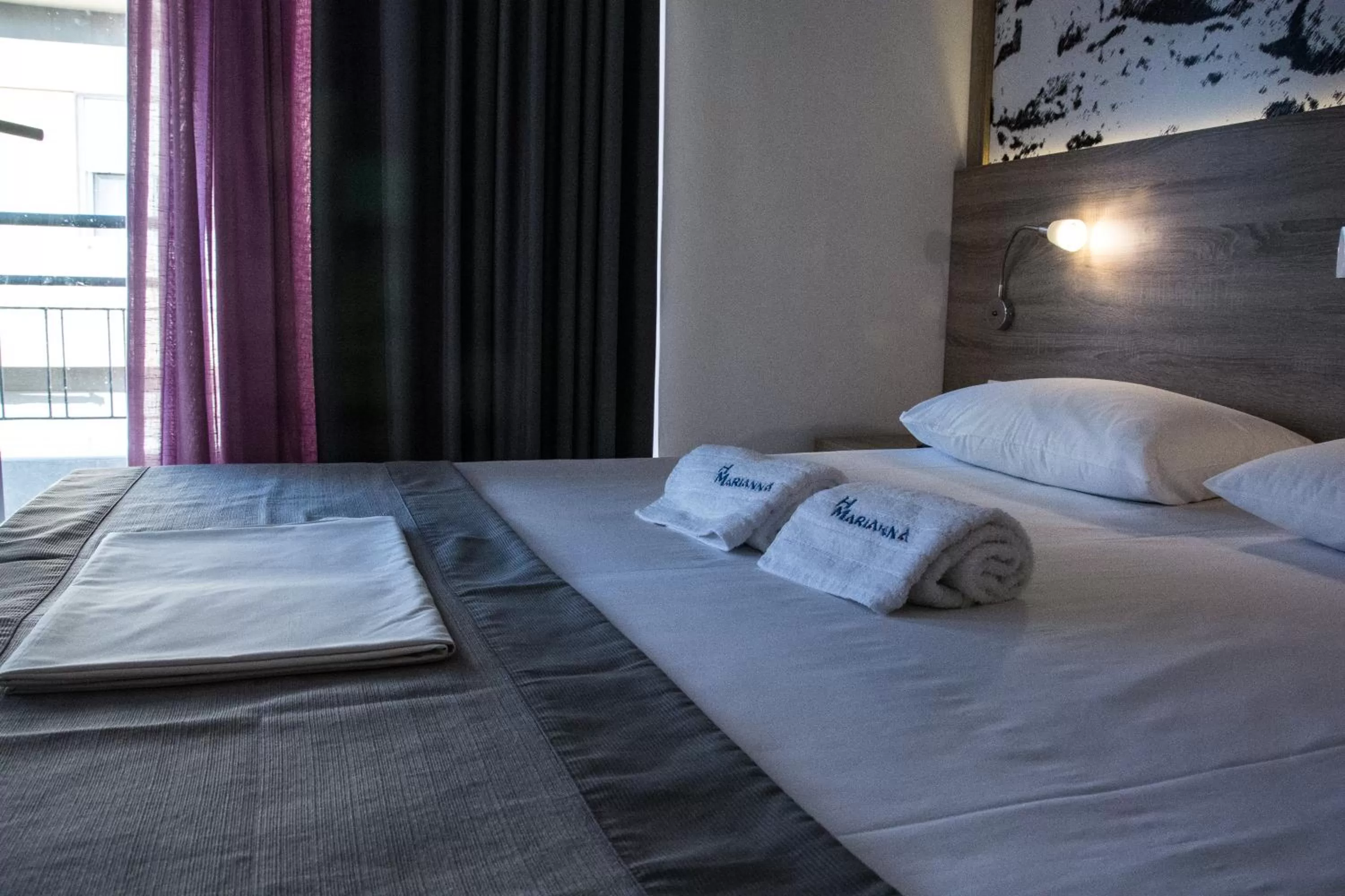 Bed in Marianna Hotel