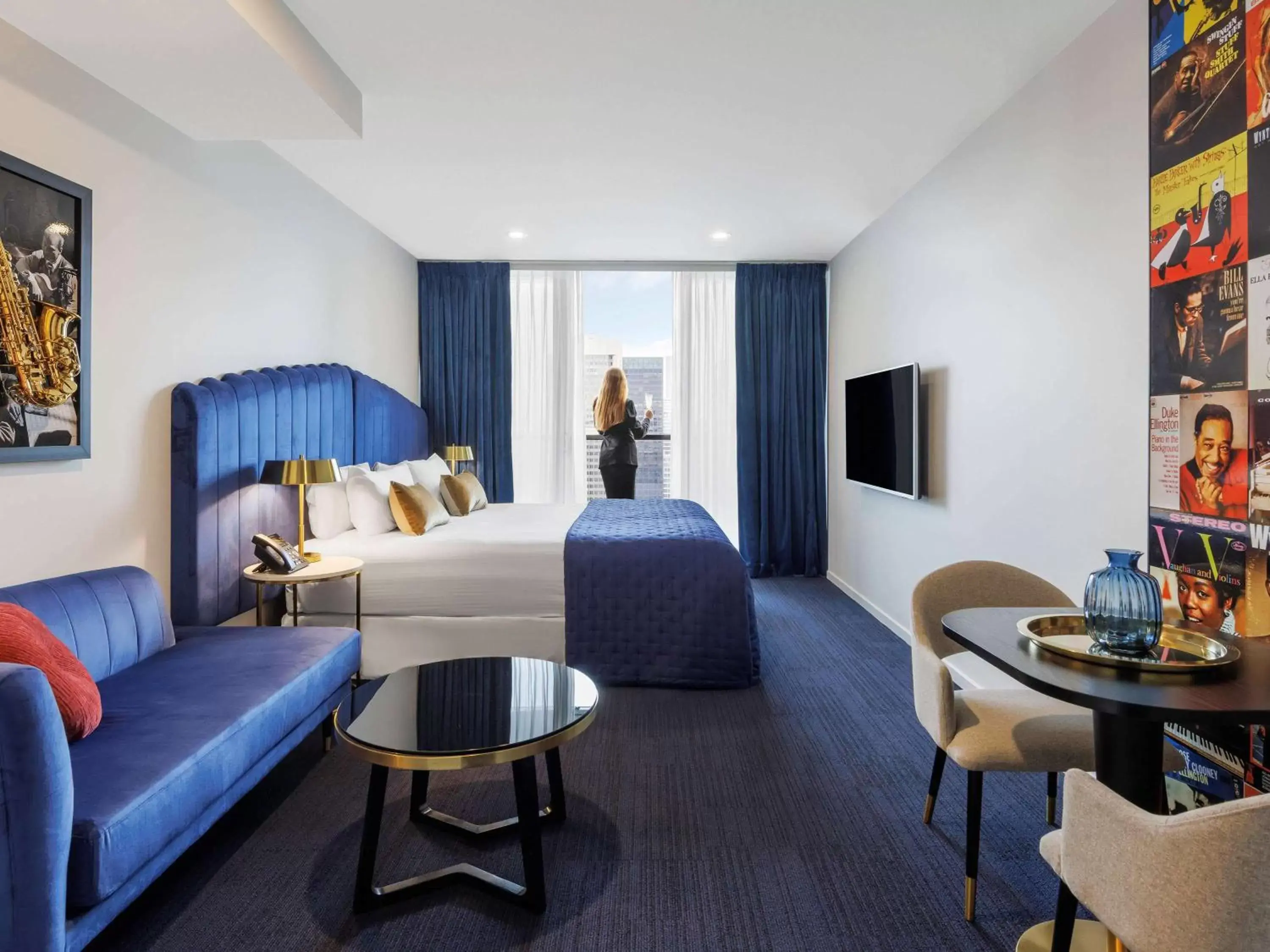 Bedroom, Seating Area in The Jazz Corner Hotel Melbourne