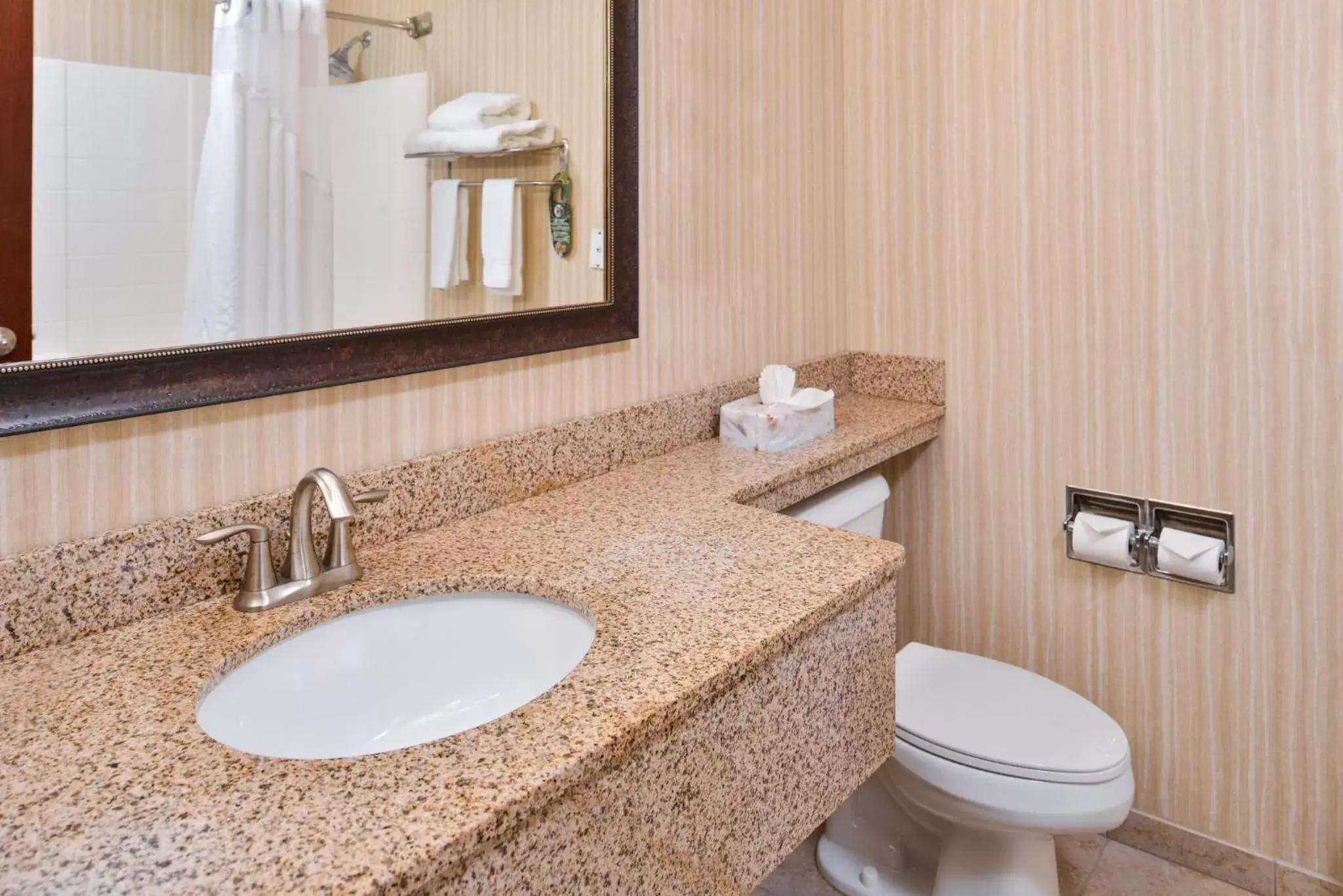 Bathroom in Holiday Inn Express Hotel & Suites Portland - Jantzen Beach, an IHG Hotel