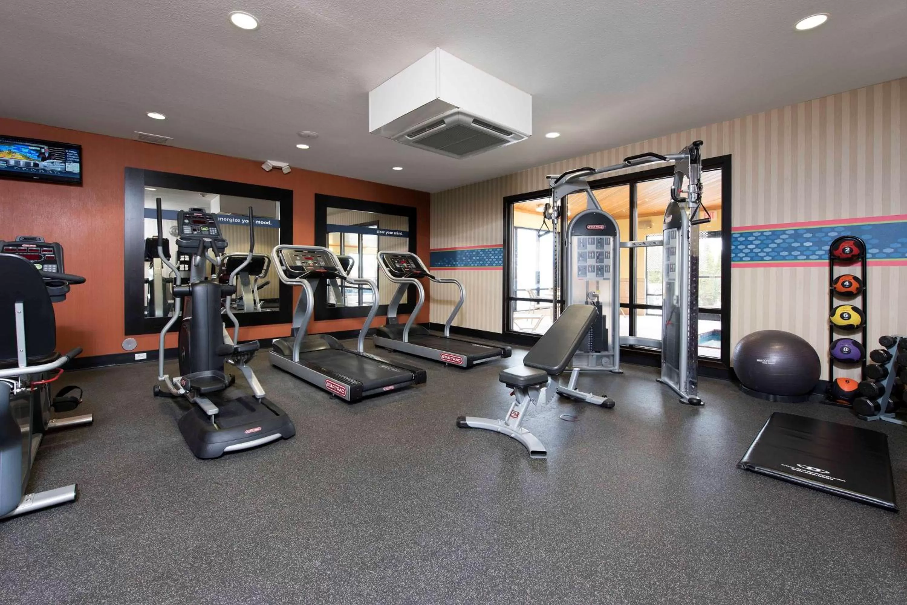 Fitness centre/facilities in Hampton Inn & Suites Danville