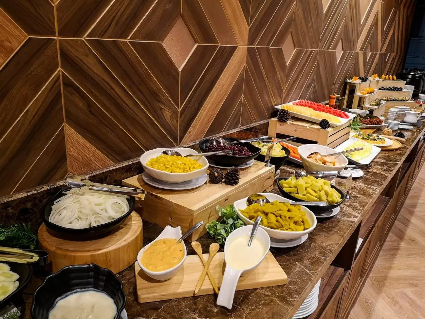 Buffet breakfast in Zayn Hotel Bangkok - SHA Plus Certified