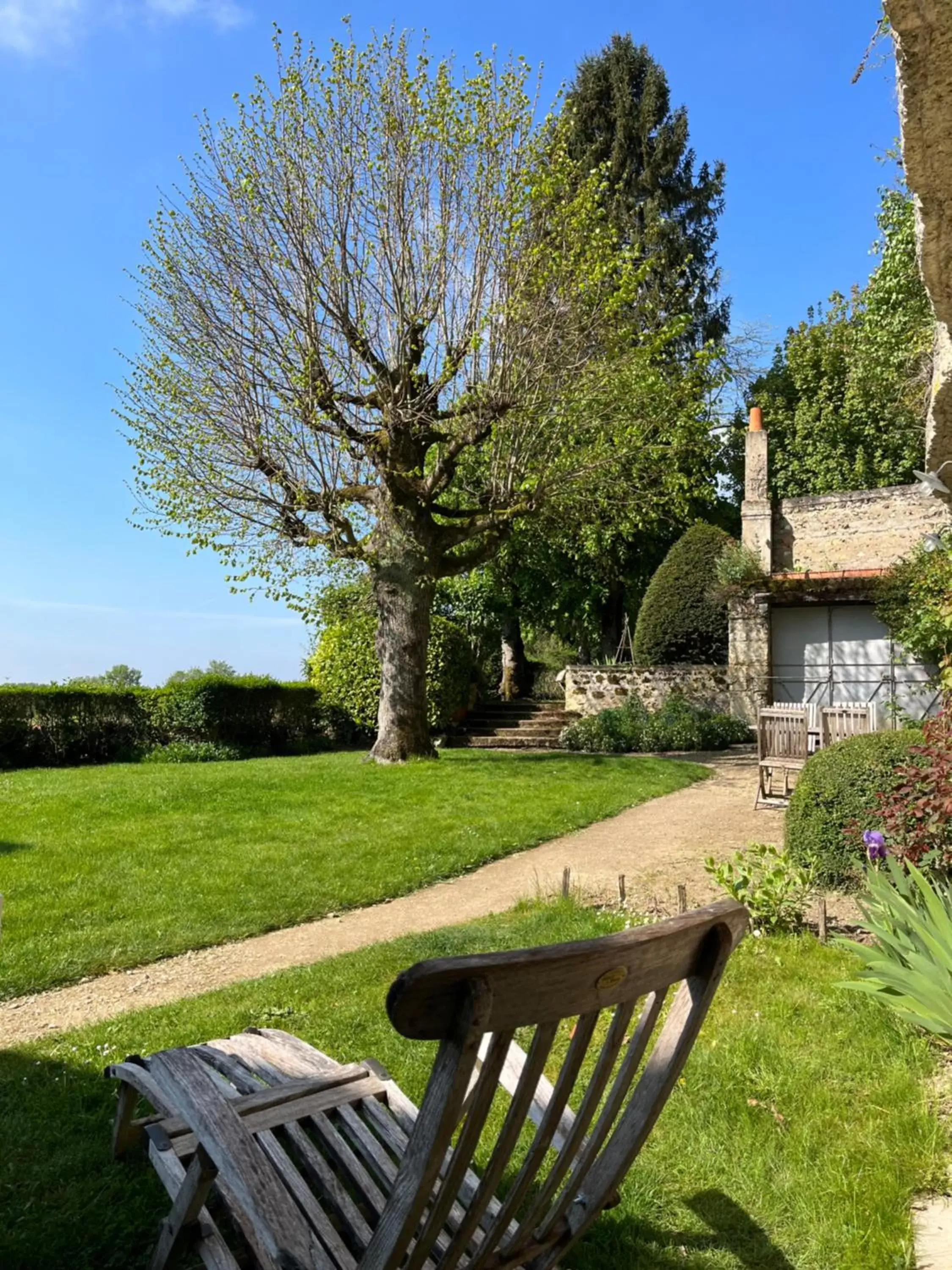 Garden in Château de Nazelles Amboise