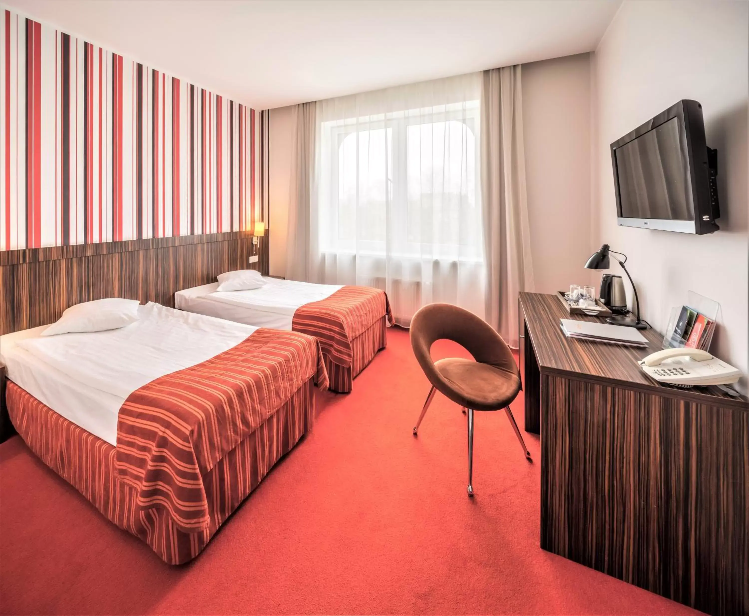 Bedroom, Bed in Rija VEF Hotel with FREE Parking