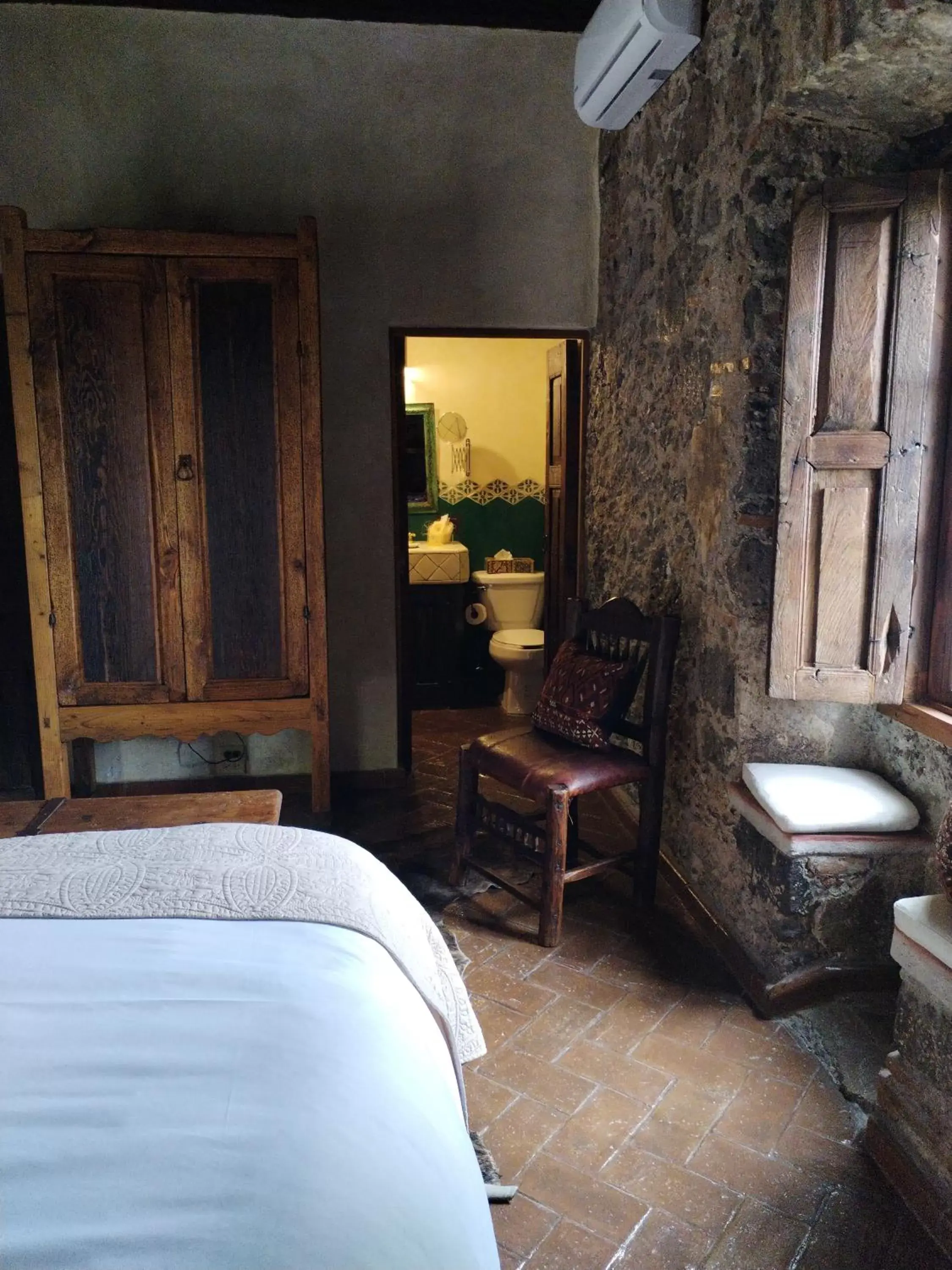 Bathroom, Bed in Hacienda Las Amantes
