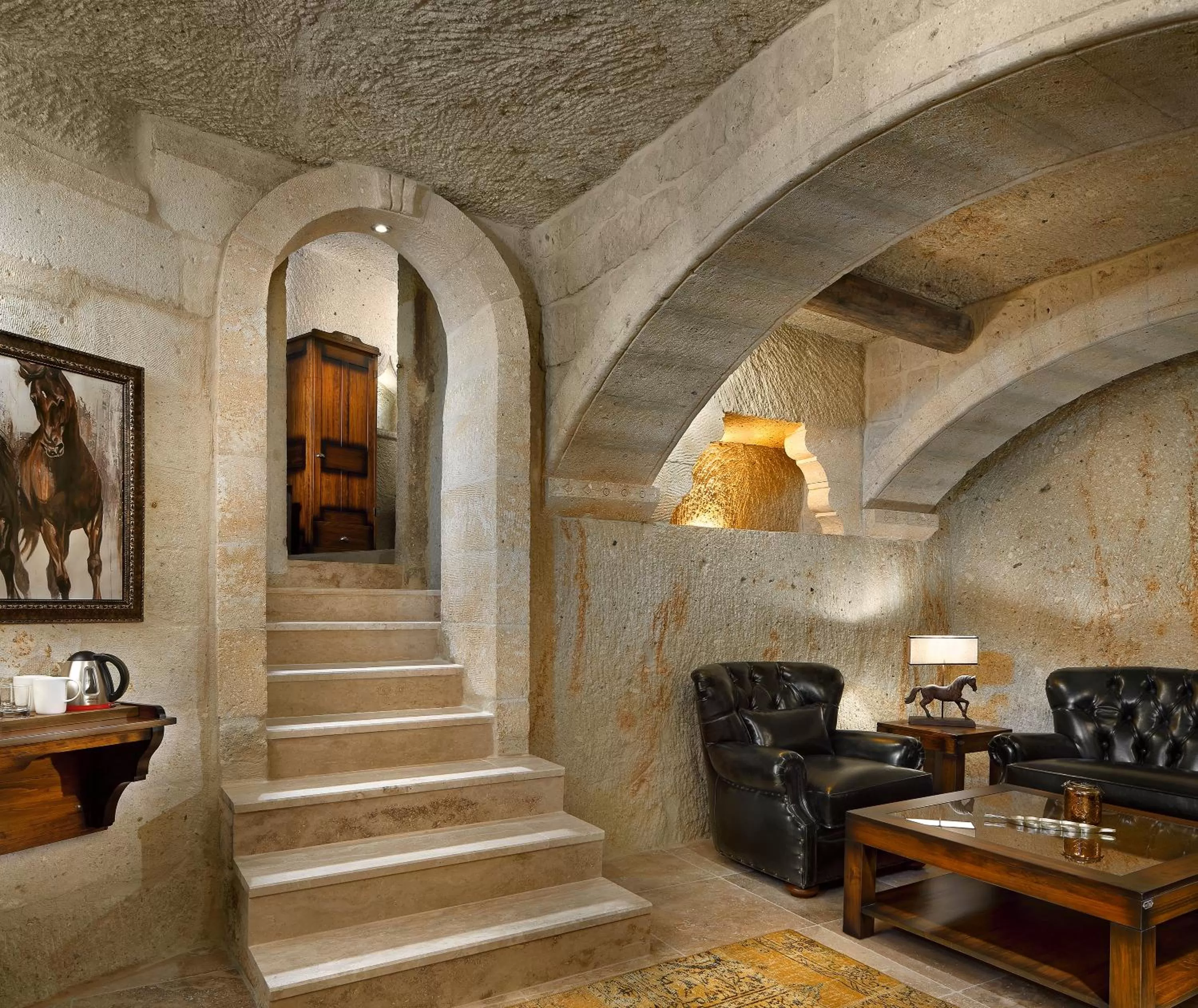 Living room in Seraphim Cave Suites & SPA