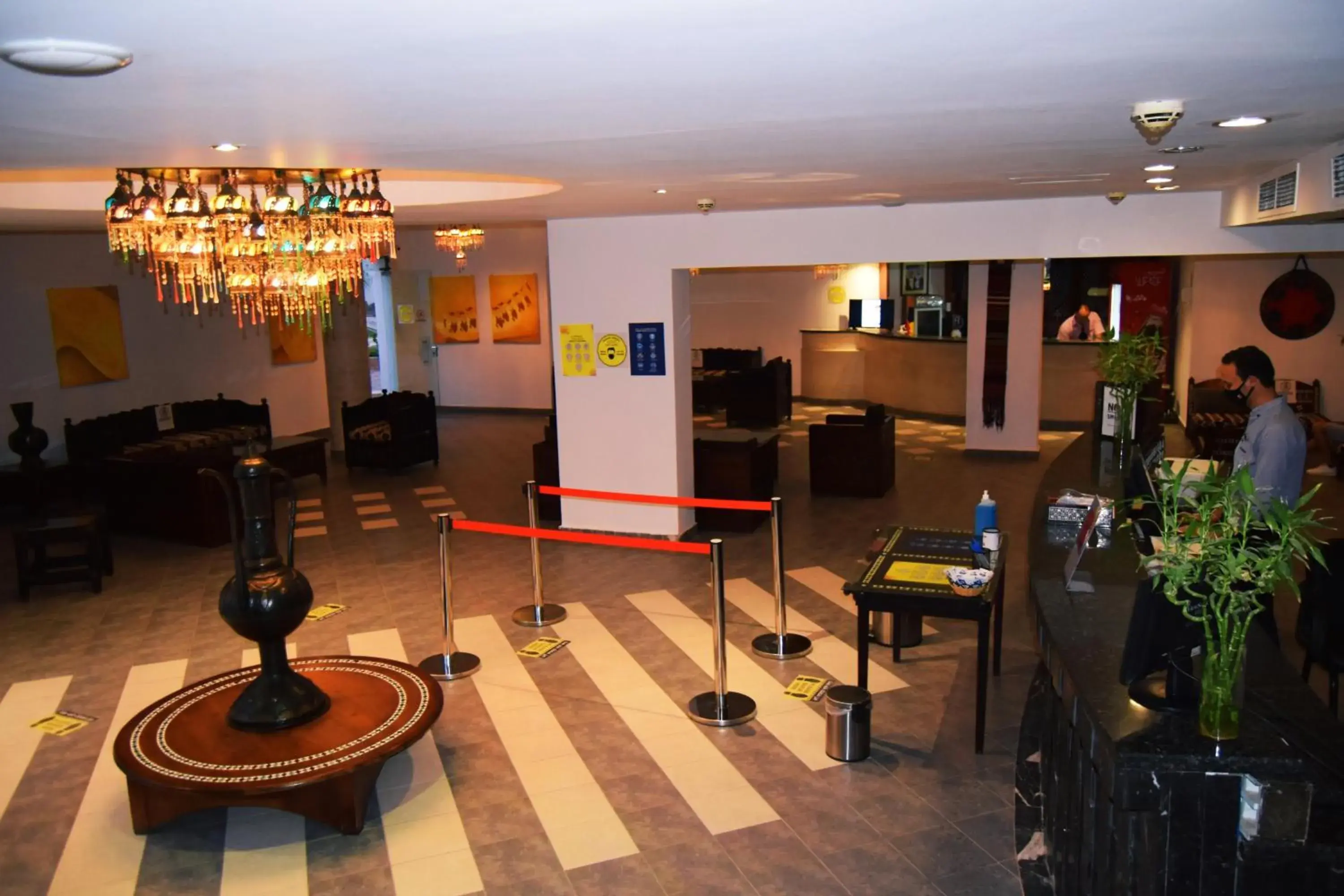 Lobby or reception, Lounge/Bar in Naama Blue Hotel