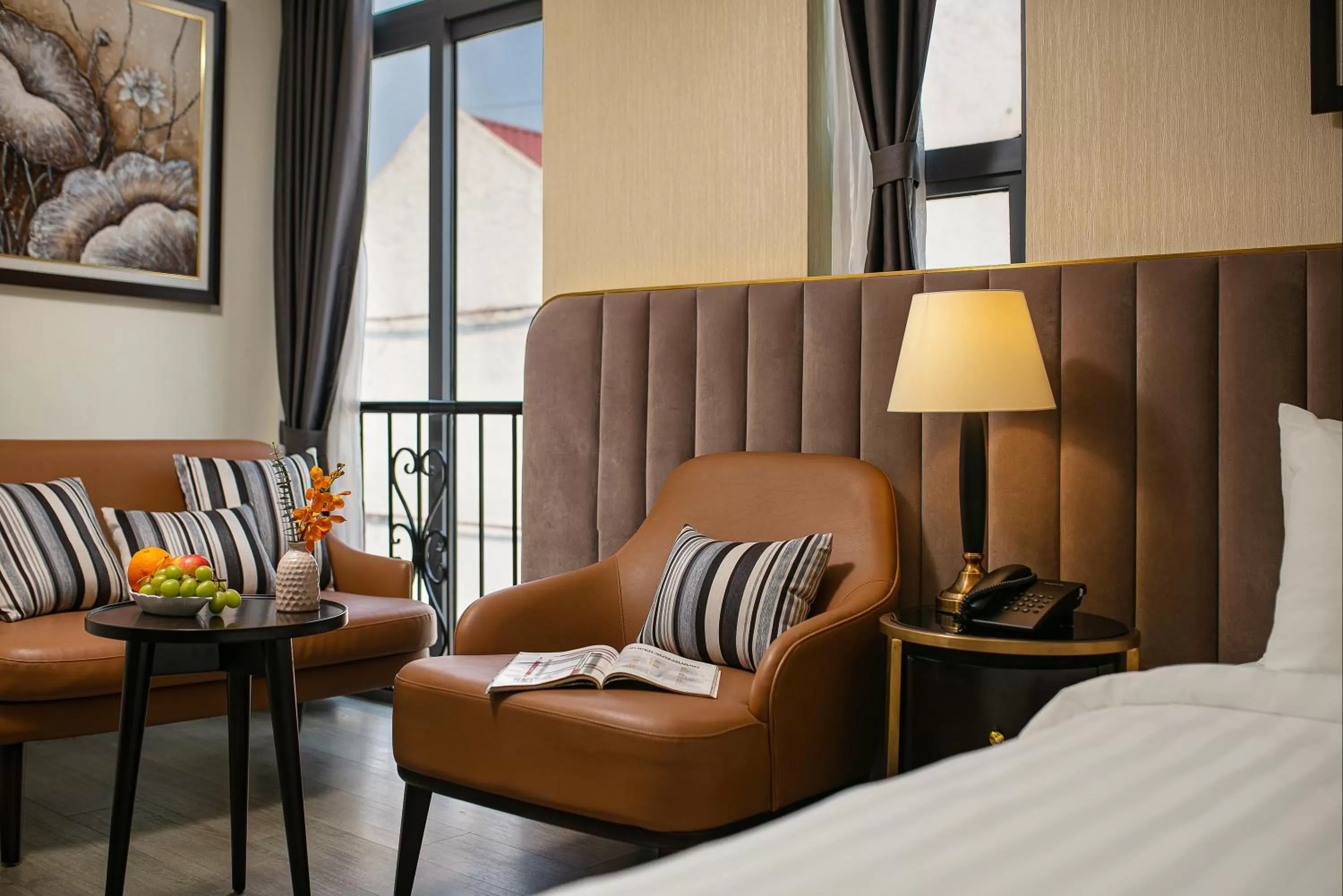 Bed in San Palace Hotel & Rooftop