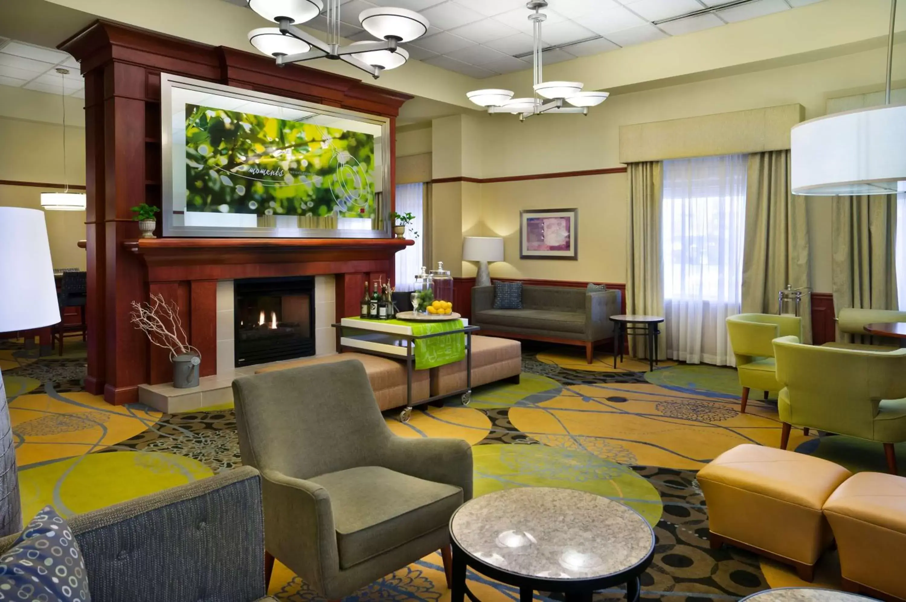 Lobby or reception, Seating Area in Hilton Garden Inn Detroit Downtown