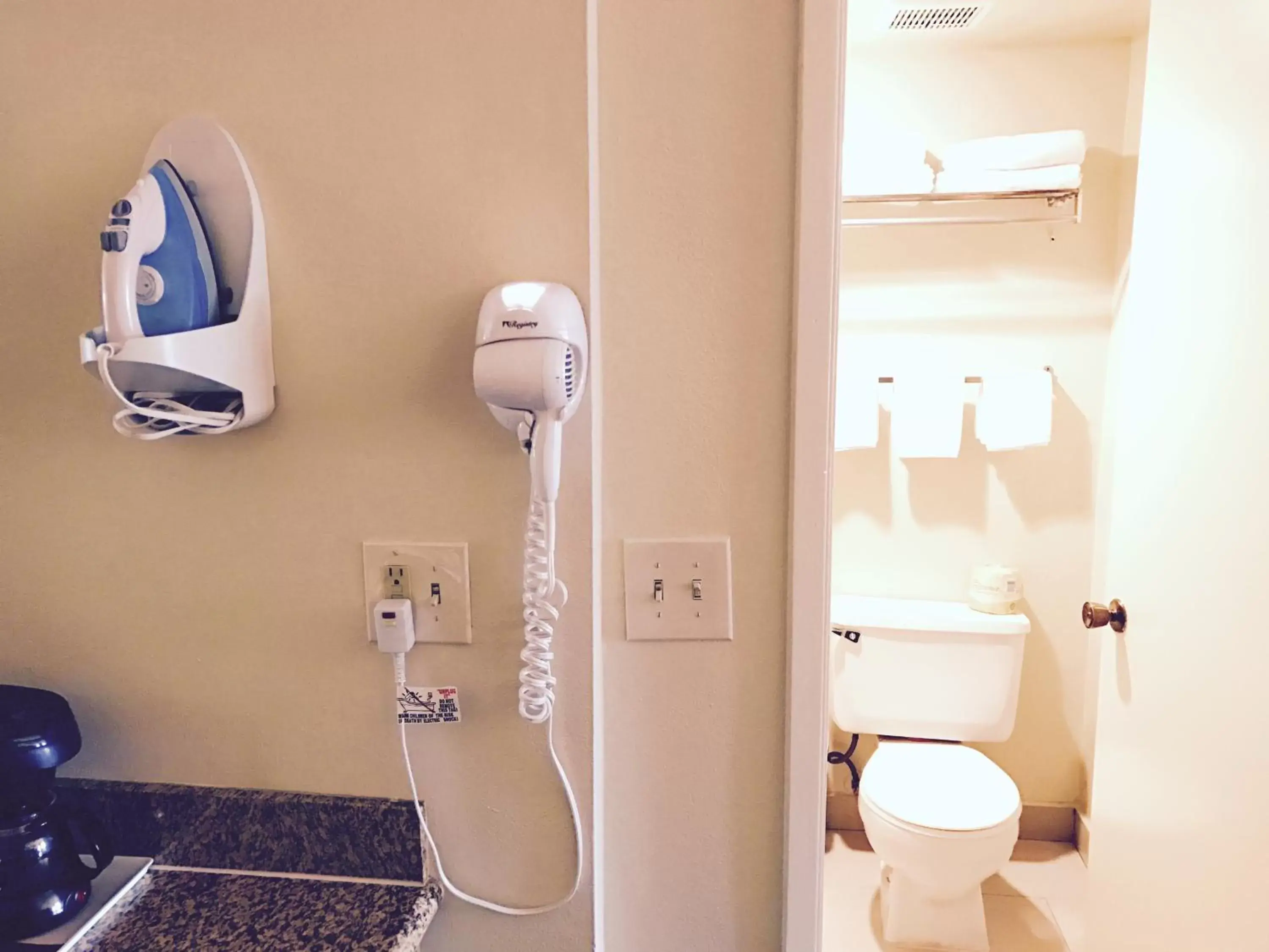 Bathroom in Days Inn by Wyndham Anaheim Near the Park