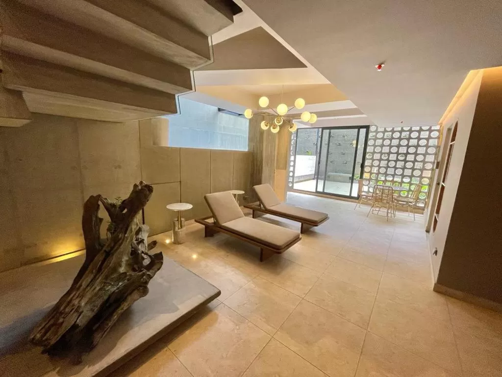 Living room in ICON 100 Luxury Apartasuites