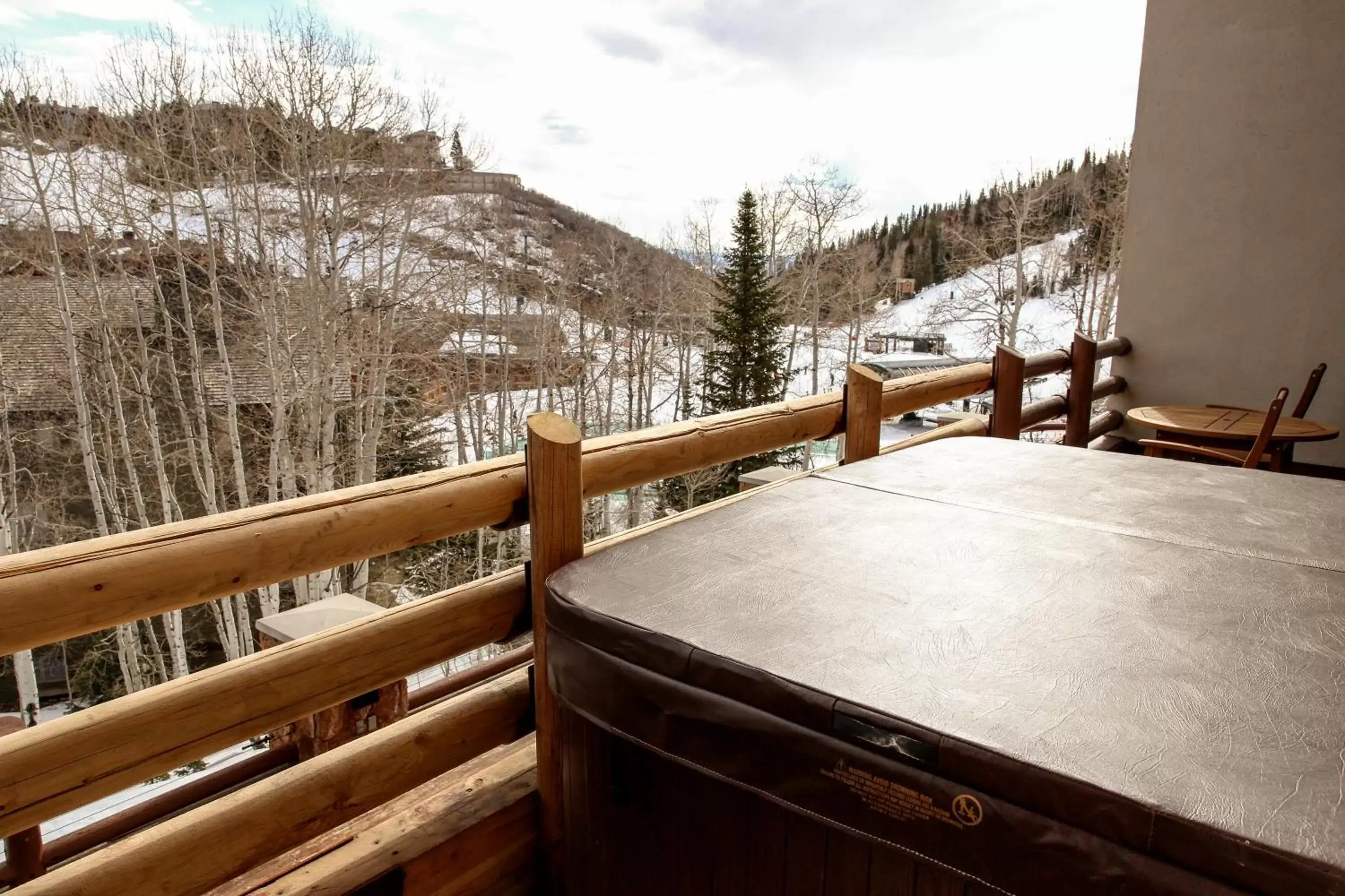 Balcony/Terrace, Winter in Stein Eriksen Lodge Deer Valley