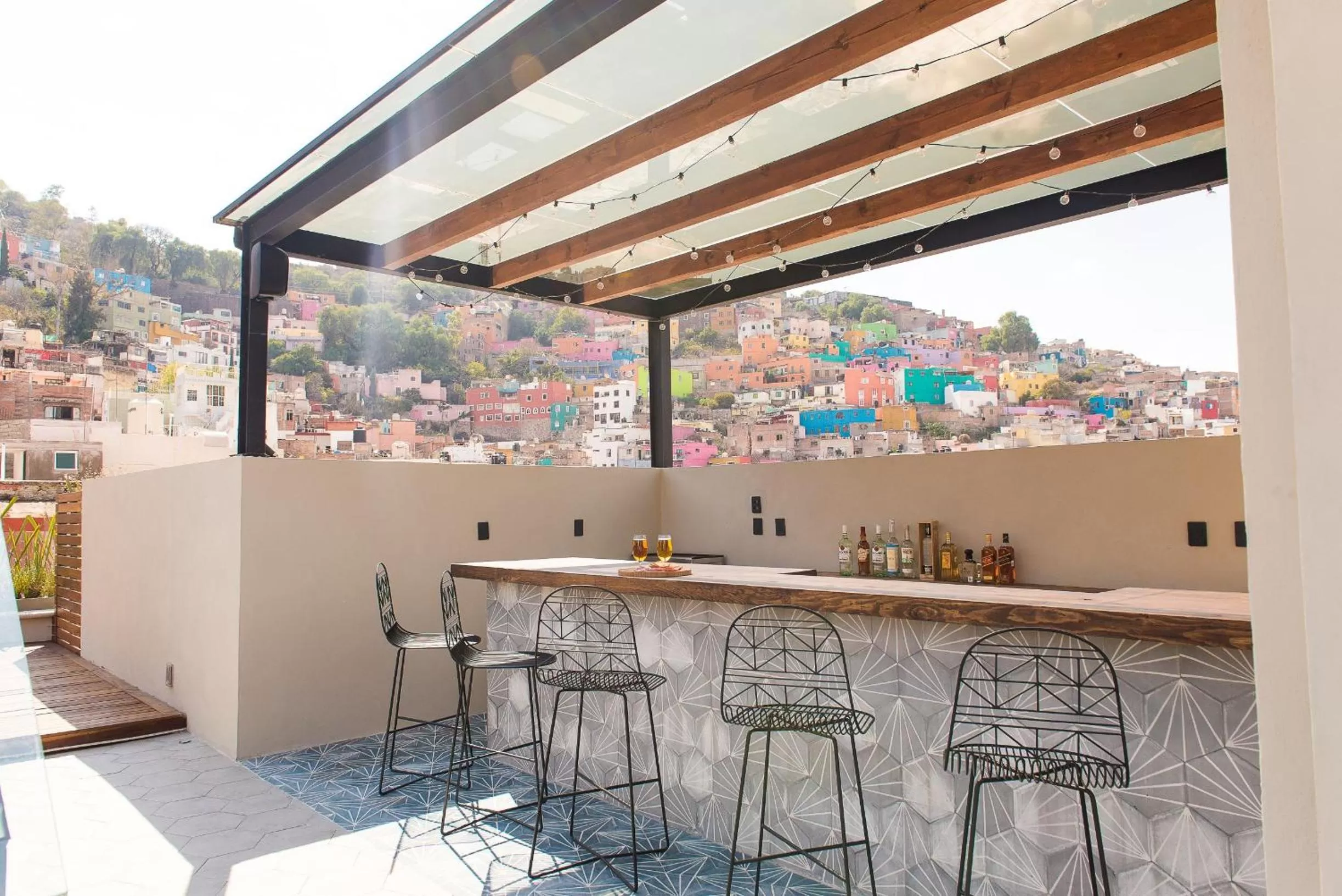 Balcony/Terrace in Antigua Trece Hotel Fusión