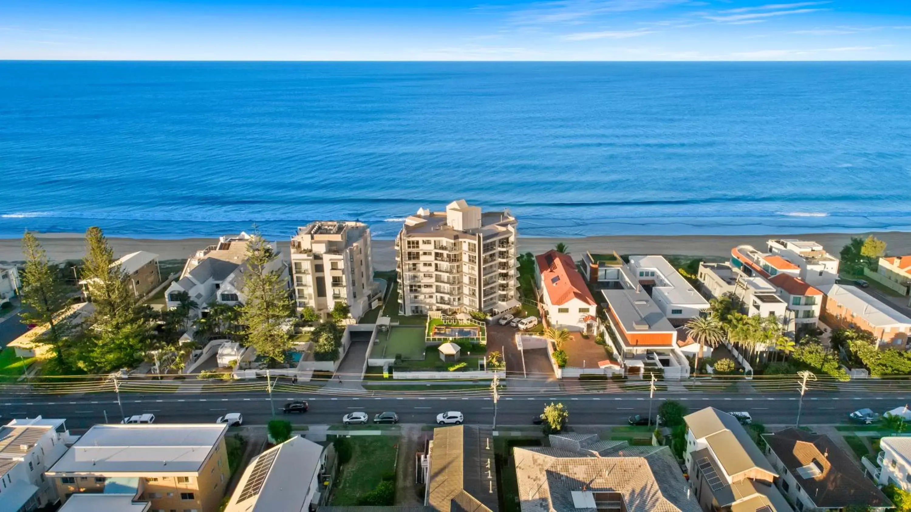 Property building, Bird's-eye View in Foreshore Beachfront Apartments