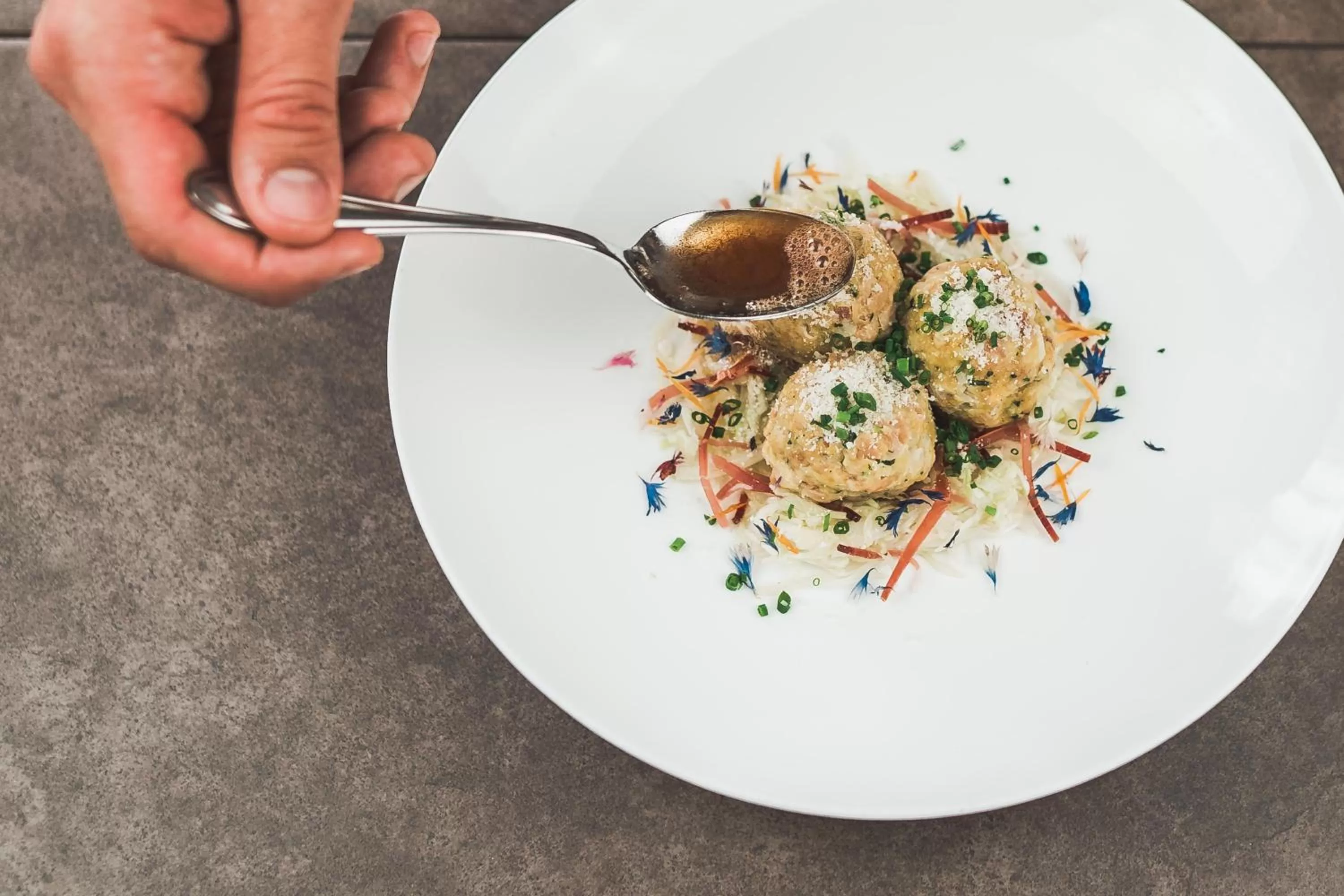 Food close-up in Hotel Am Sonneck