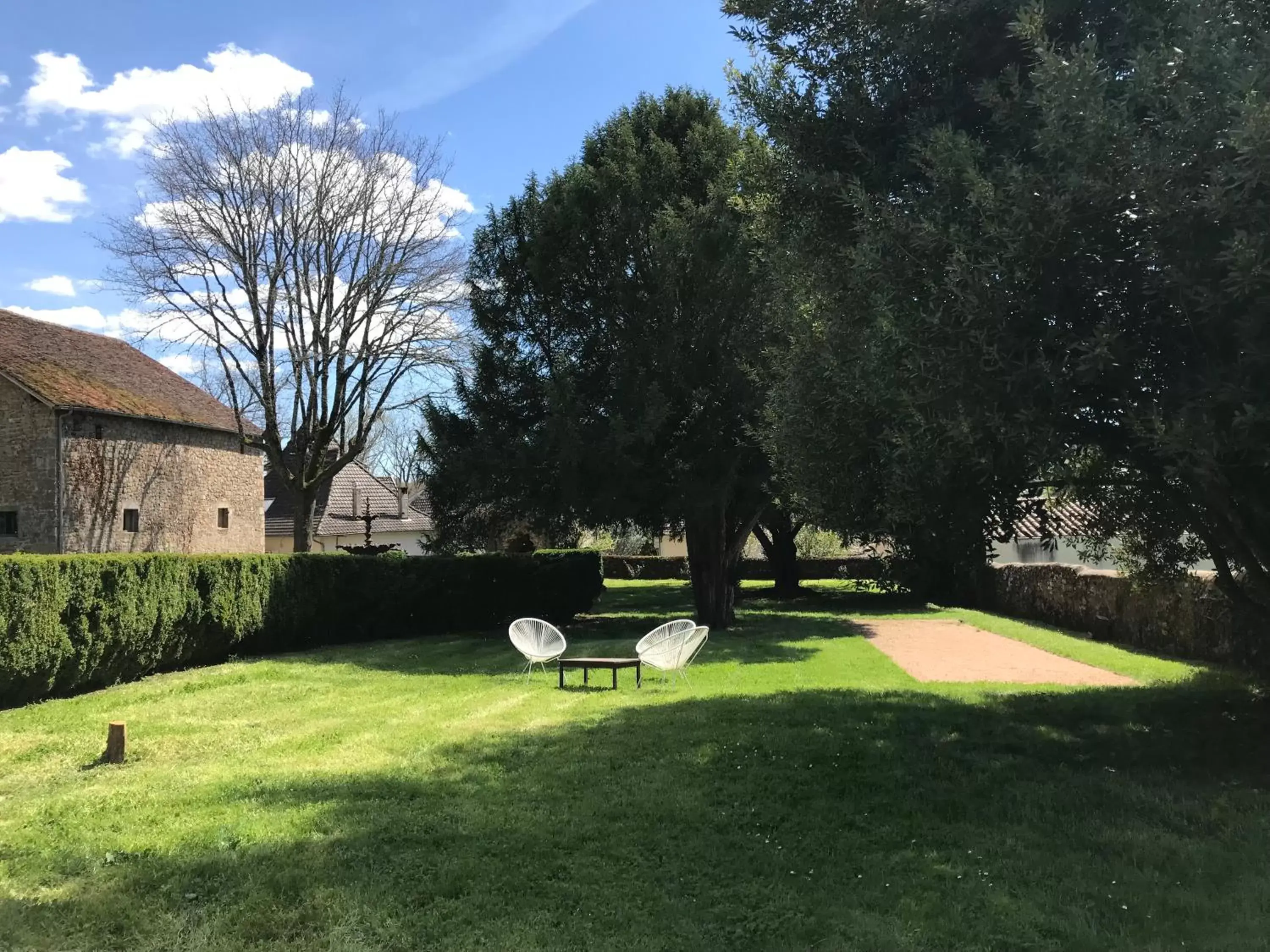 Garden in Château de Bataillé