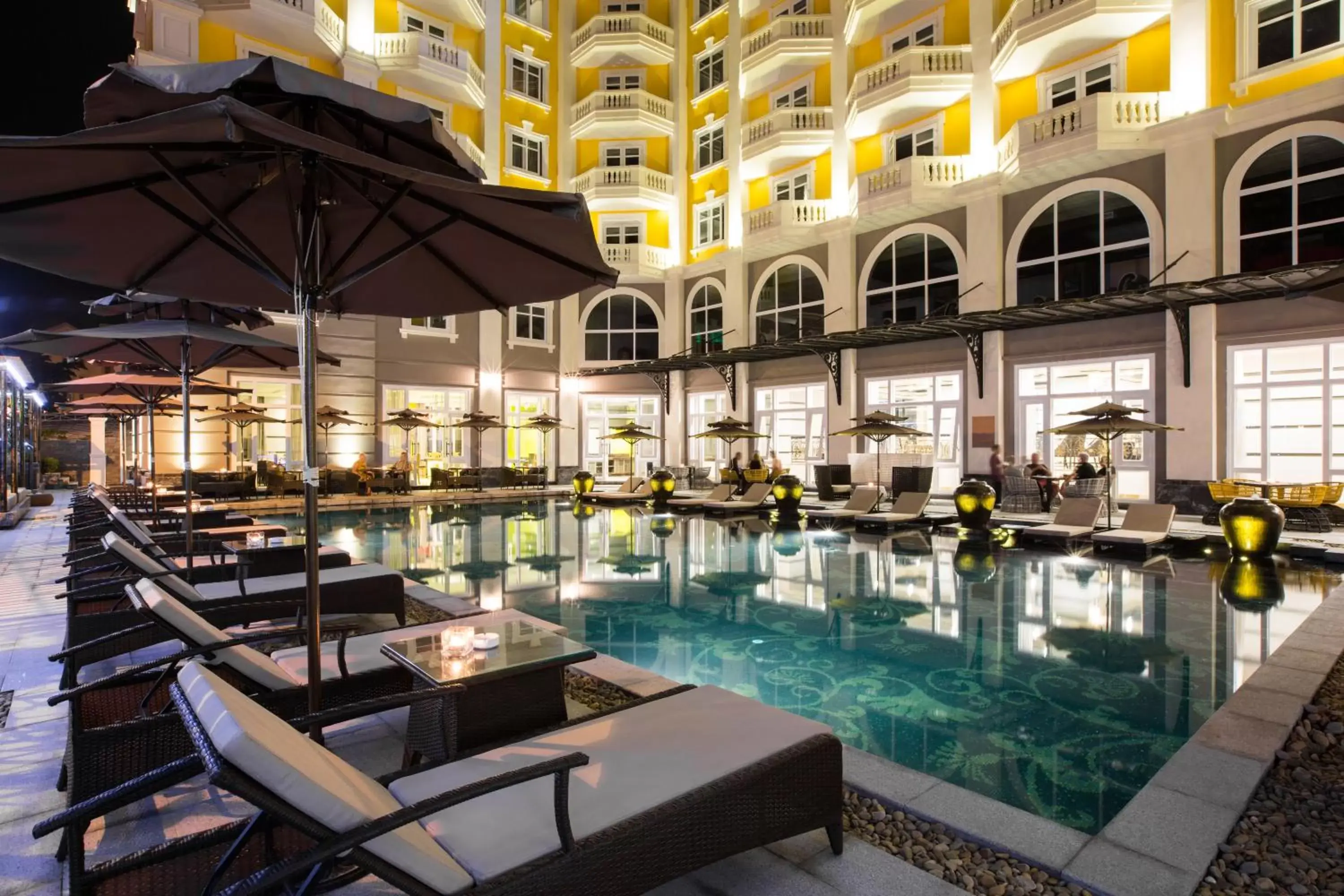 Night, Swimming Pool in Hotel Royal Hoi An - MGallery