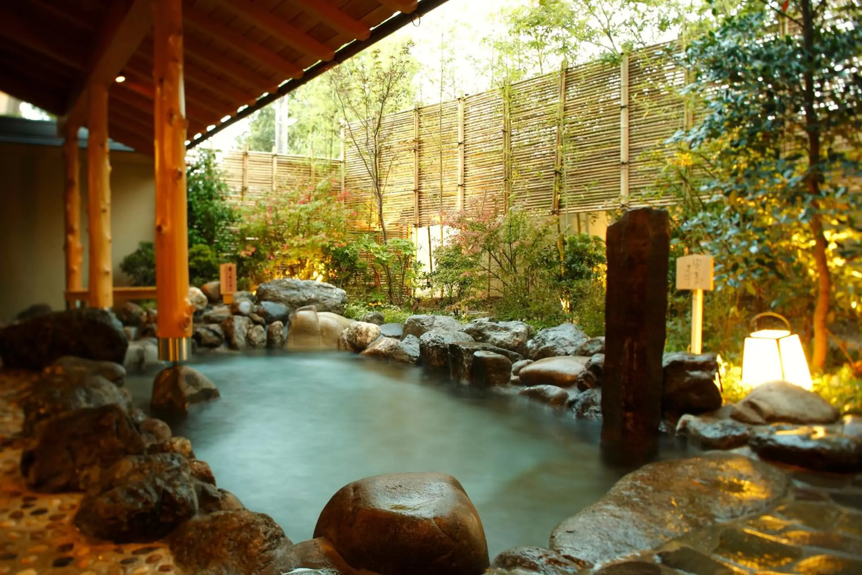 Open Air Bath in Kadensho, Arashiyama Onsen, Kyoto - Kyoritsu Resort