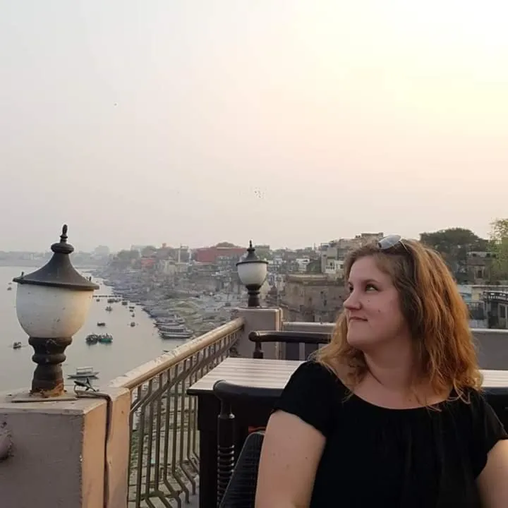 Balcony/Terrace in Hotel Sita (place on the heritage ghats of benaras)