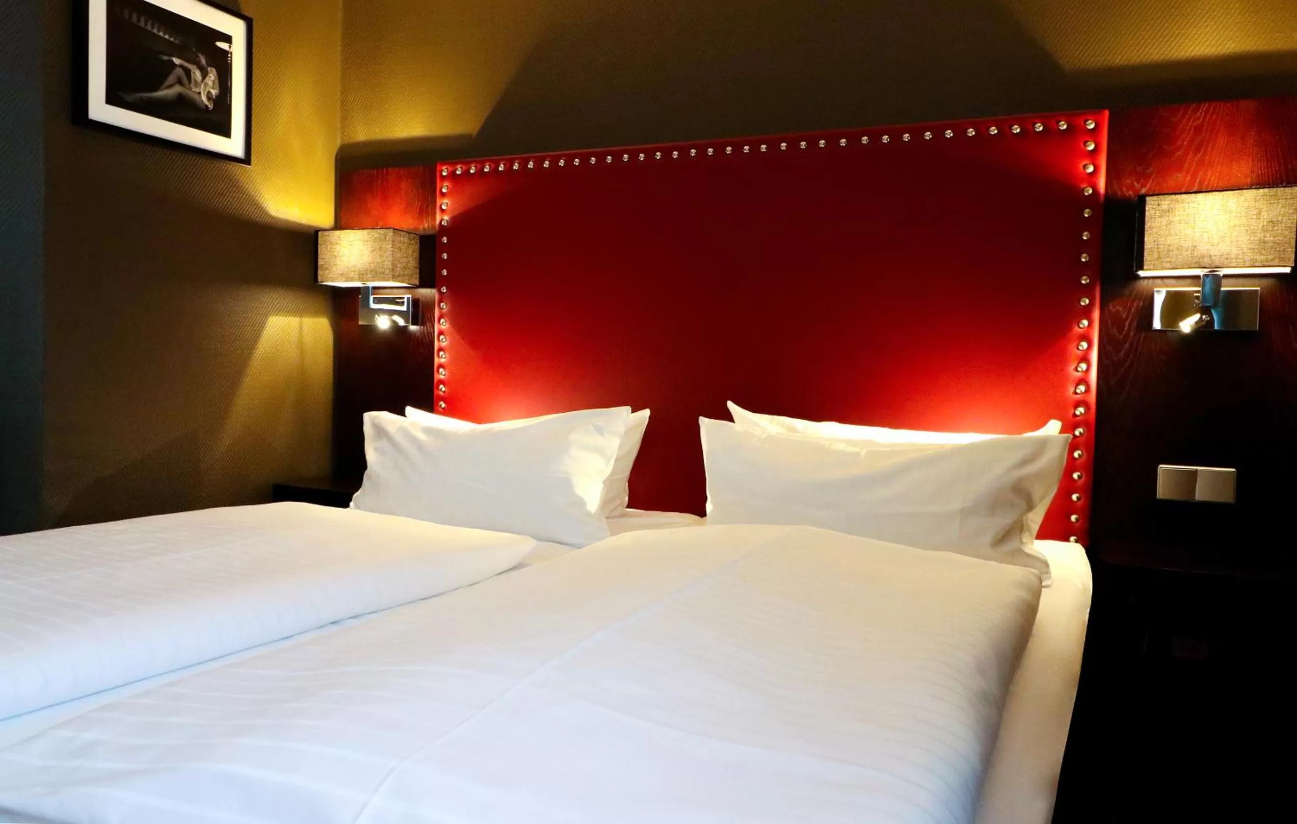 Bed in Hotel Haverkamp