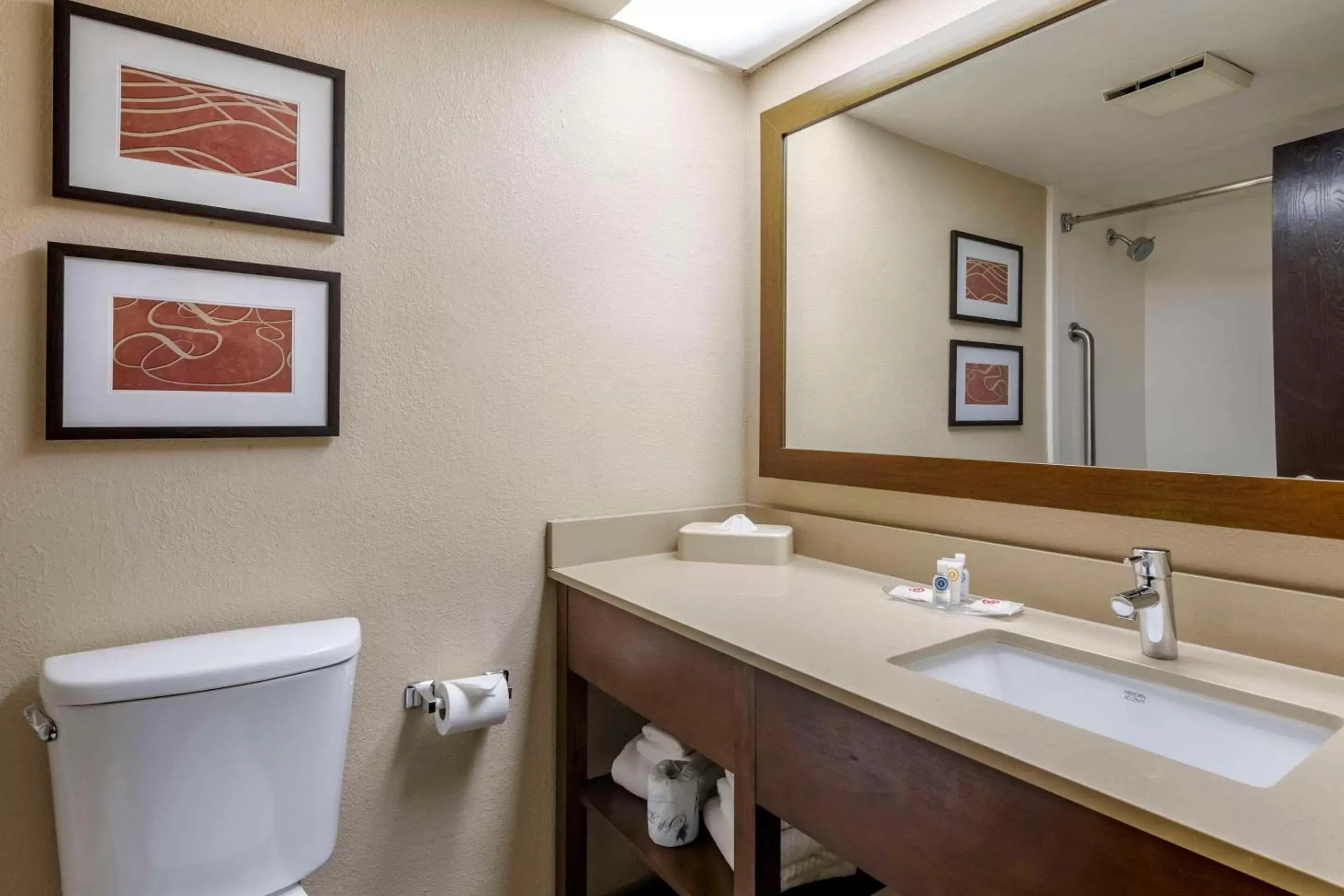Bedroom, Bathroom in Comfort Suites Baymeadows Near Butler Blvd