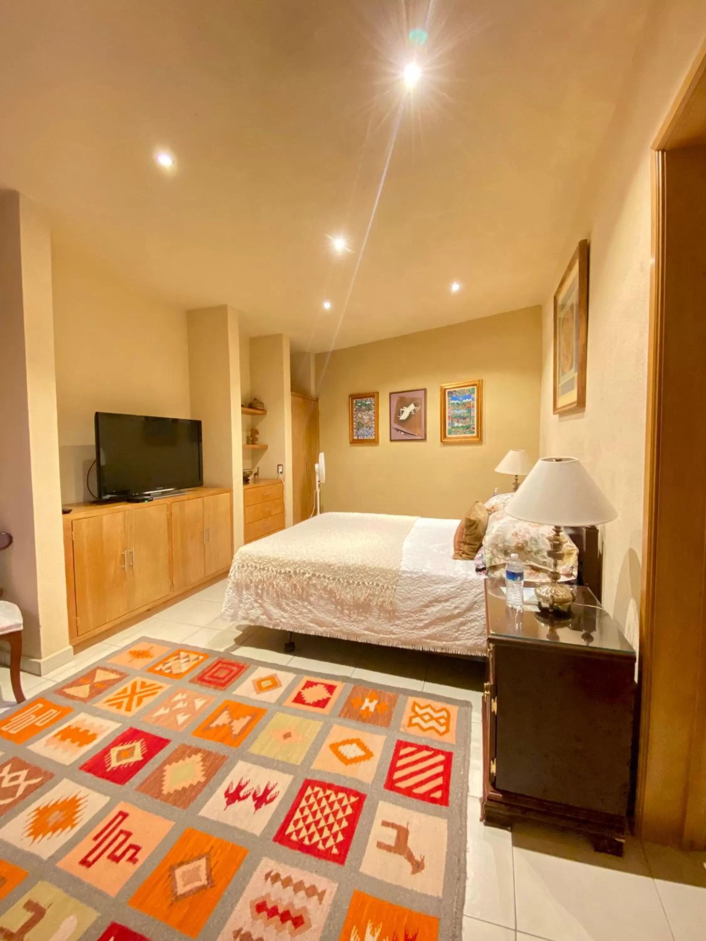 Bed in Hotel Tierra de Sol y Luna