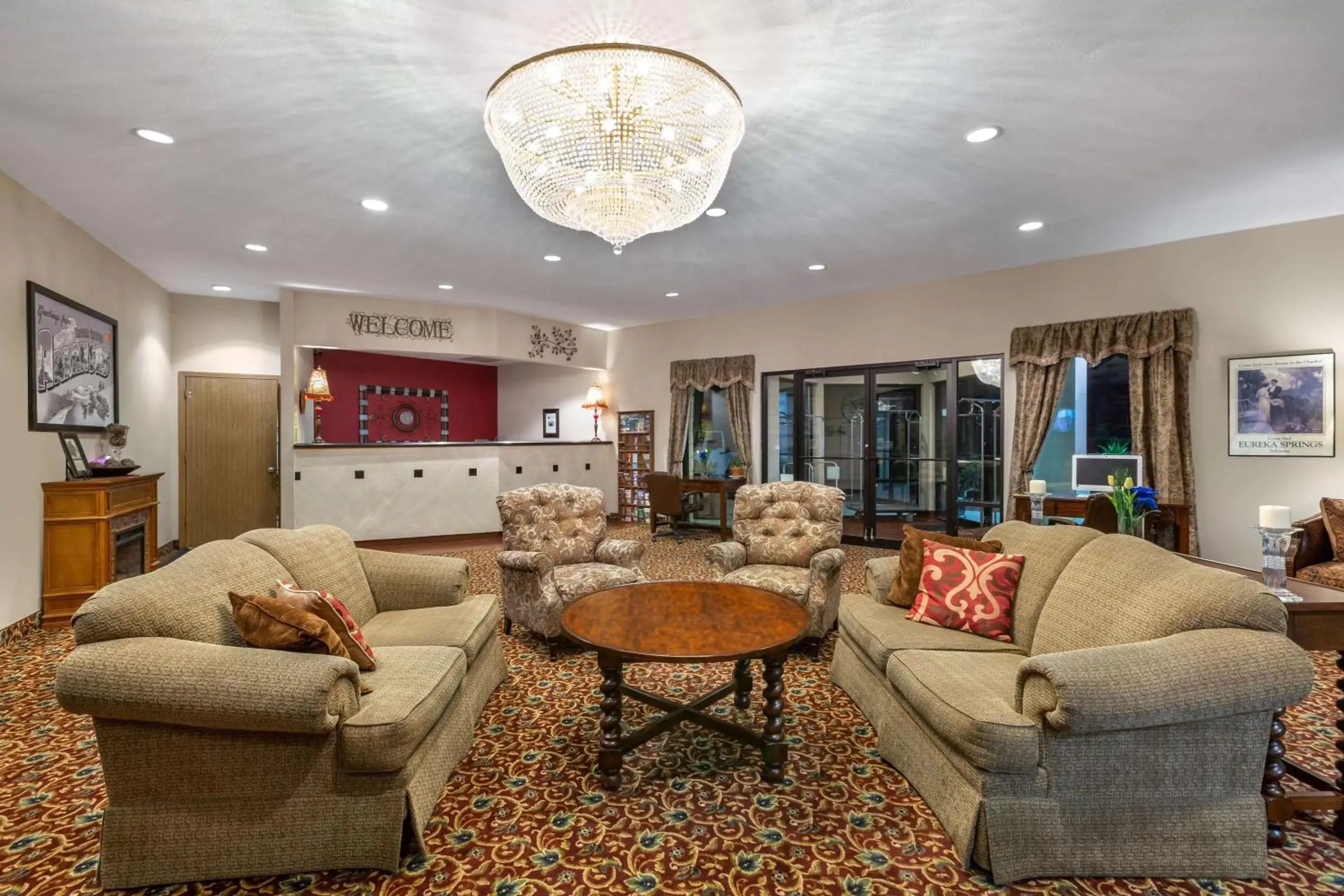 Lobby or reception, Seating Area in Super 8 by Wyndham Eureka Springs