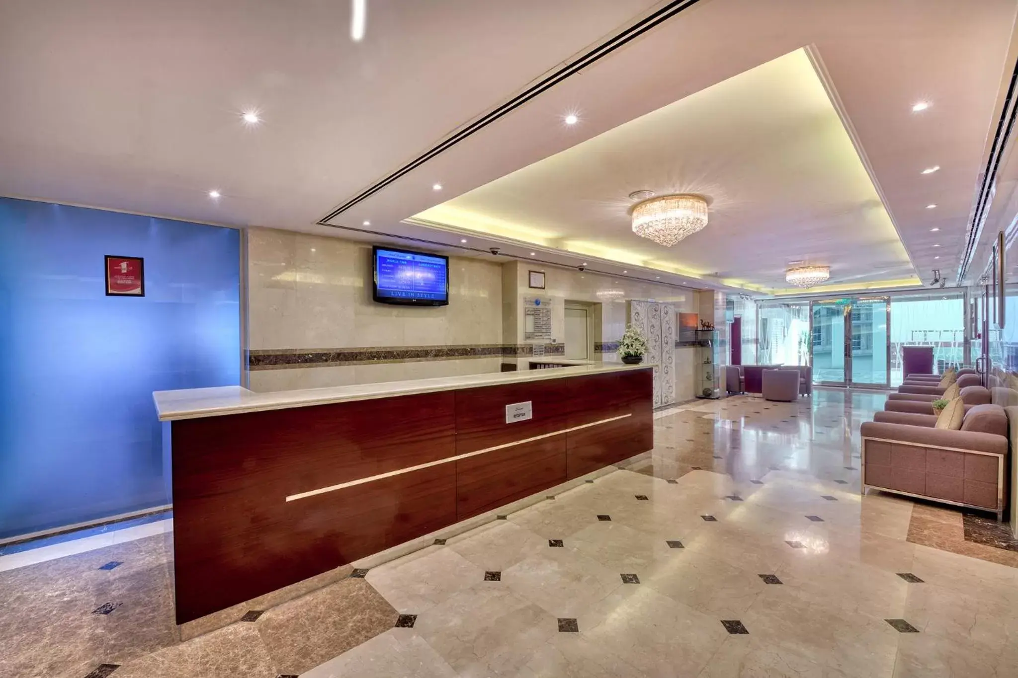 Lobby or reception, Lobby/Reception in Pearl Marina Hotel Apartments