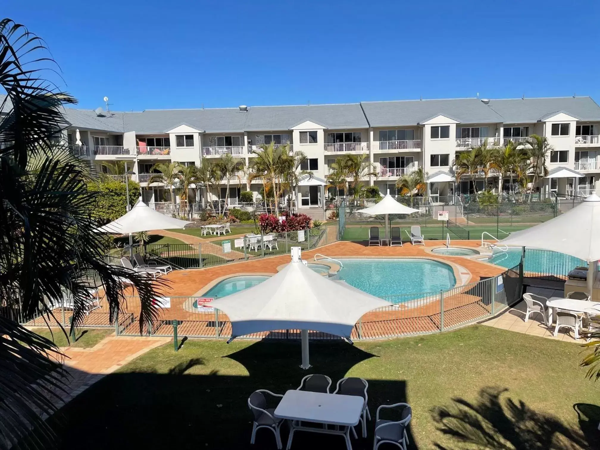 Pool View in Pelican Cove Apartments