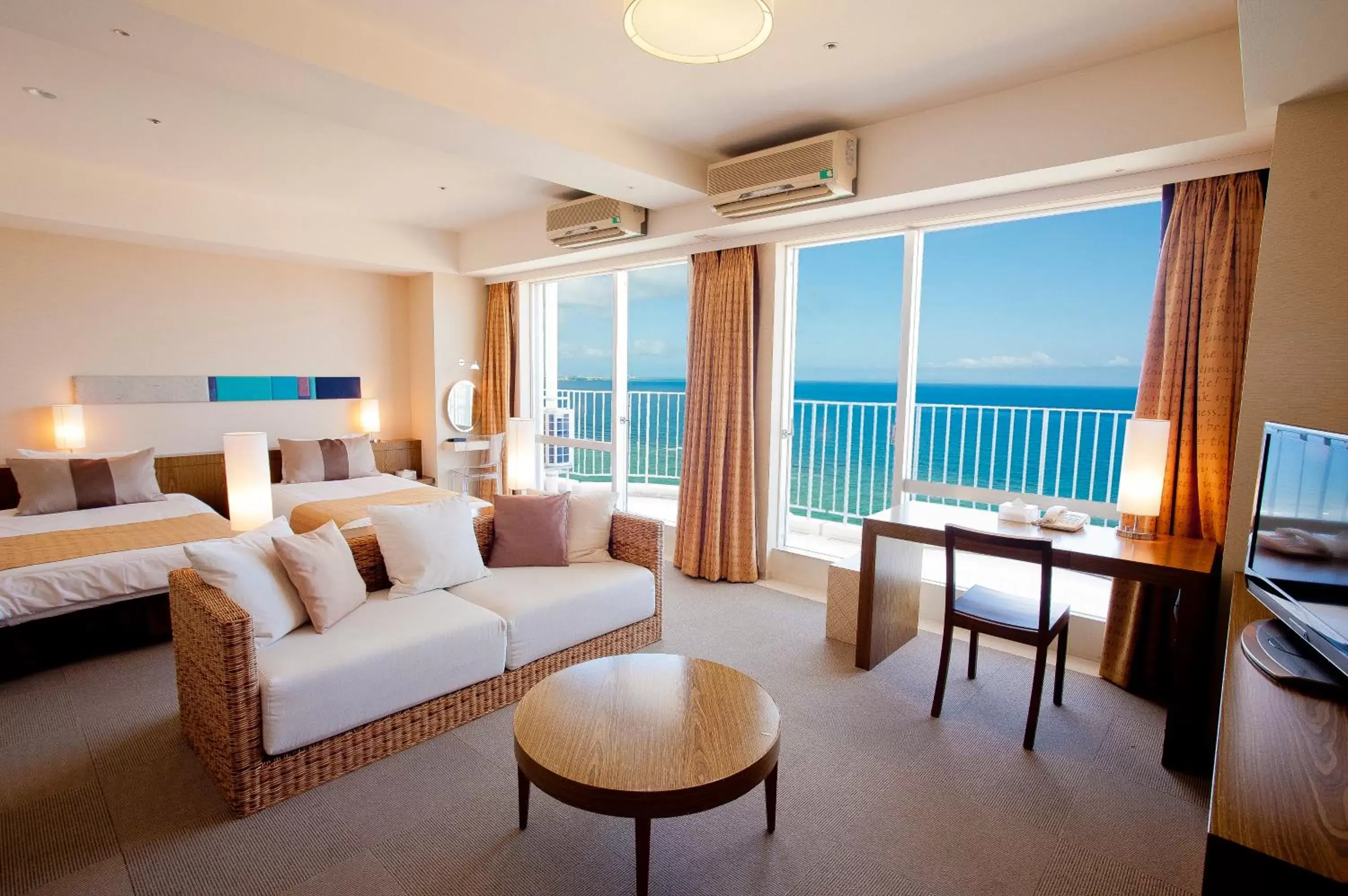 Photo of the whole room in The Beach Tower Okinawa Hotel
