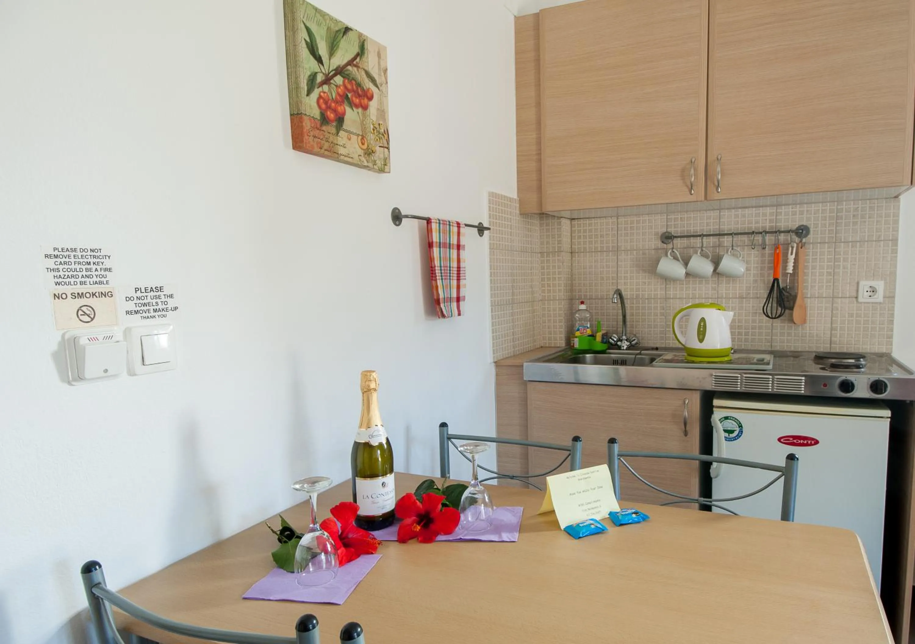 Kitchen or kitchenette in Elounda Sunrise Apartments