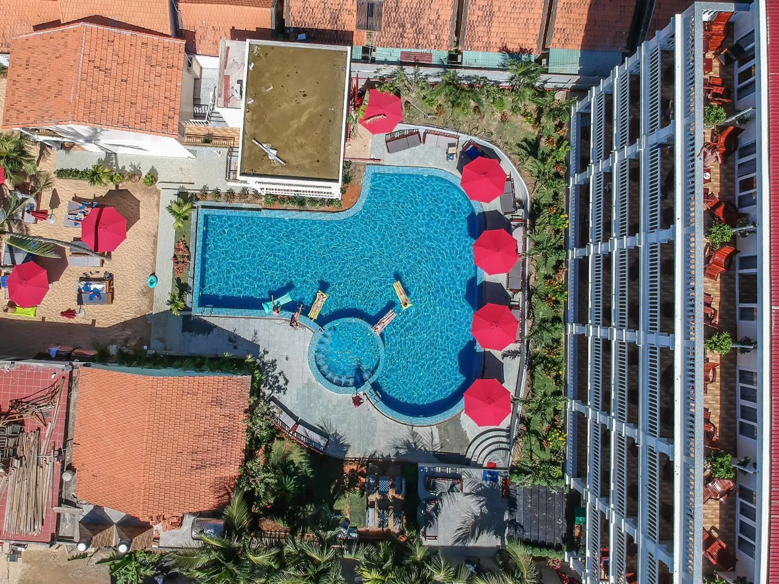 Bird's eye view, Pool View in Phuong Binh House