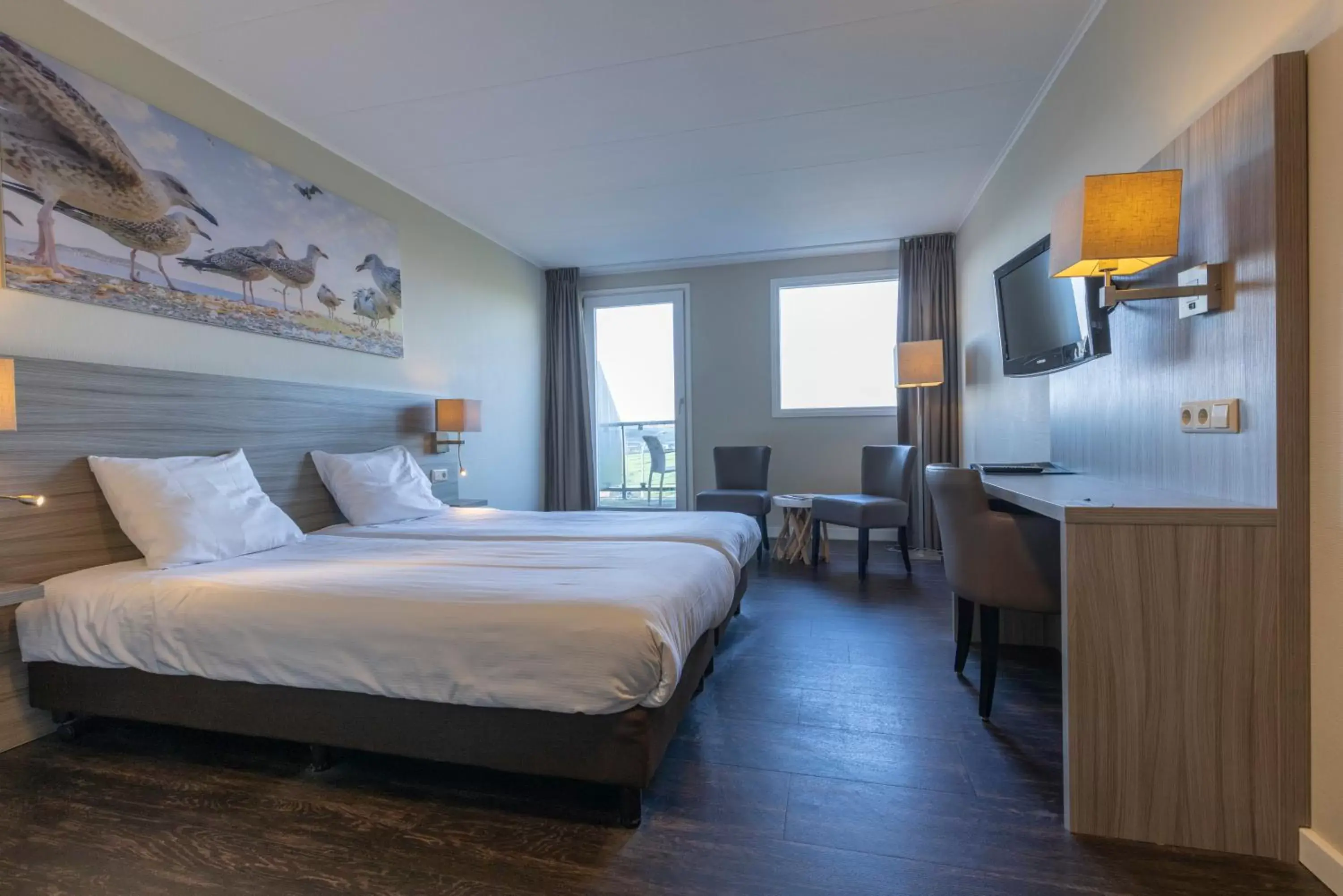 Bedroom, Bed in Fletcher Badhotel Callantsoog