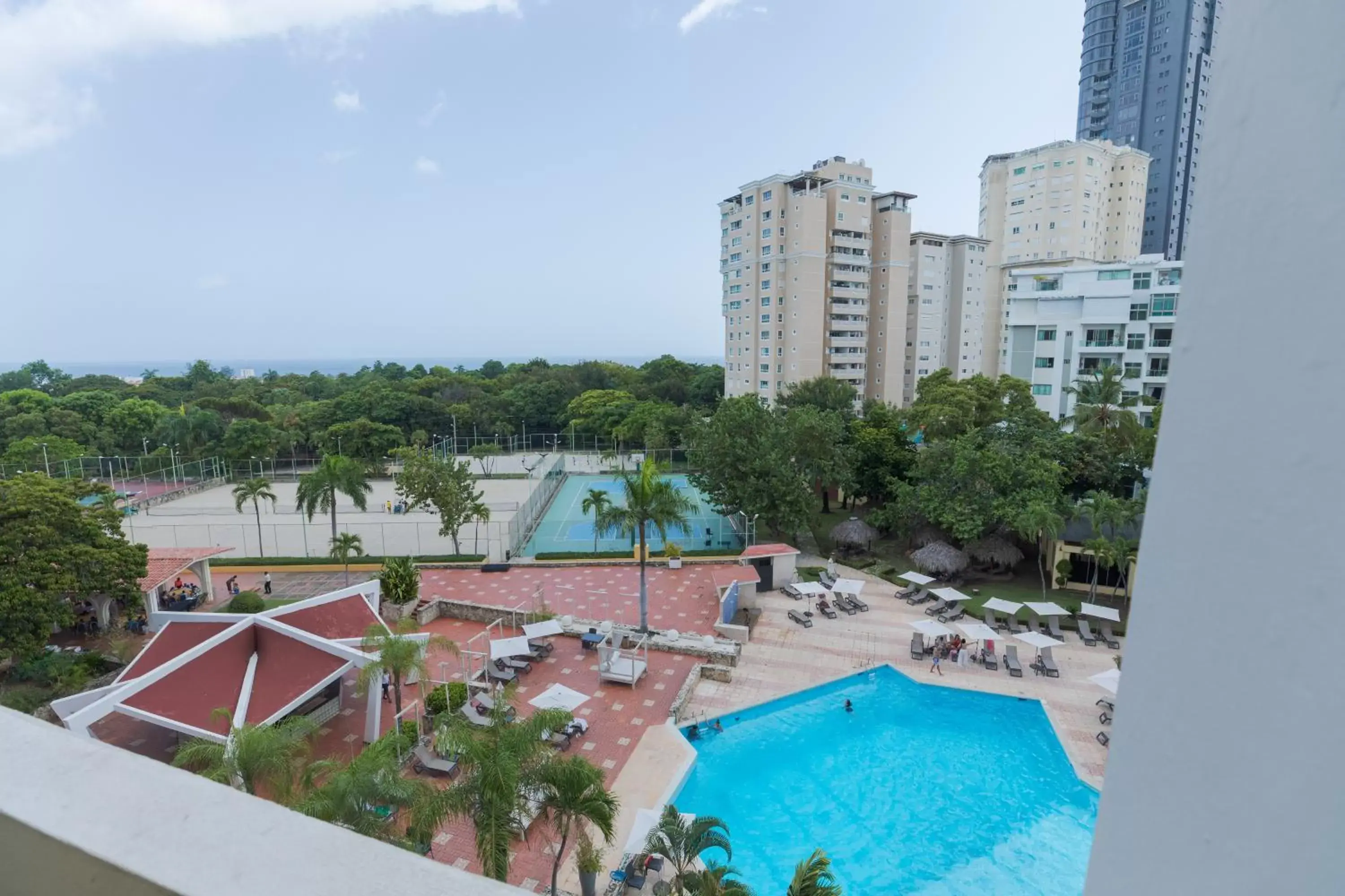 Pool View in Dominican Fiesta Hotel & Casino