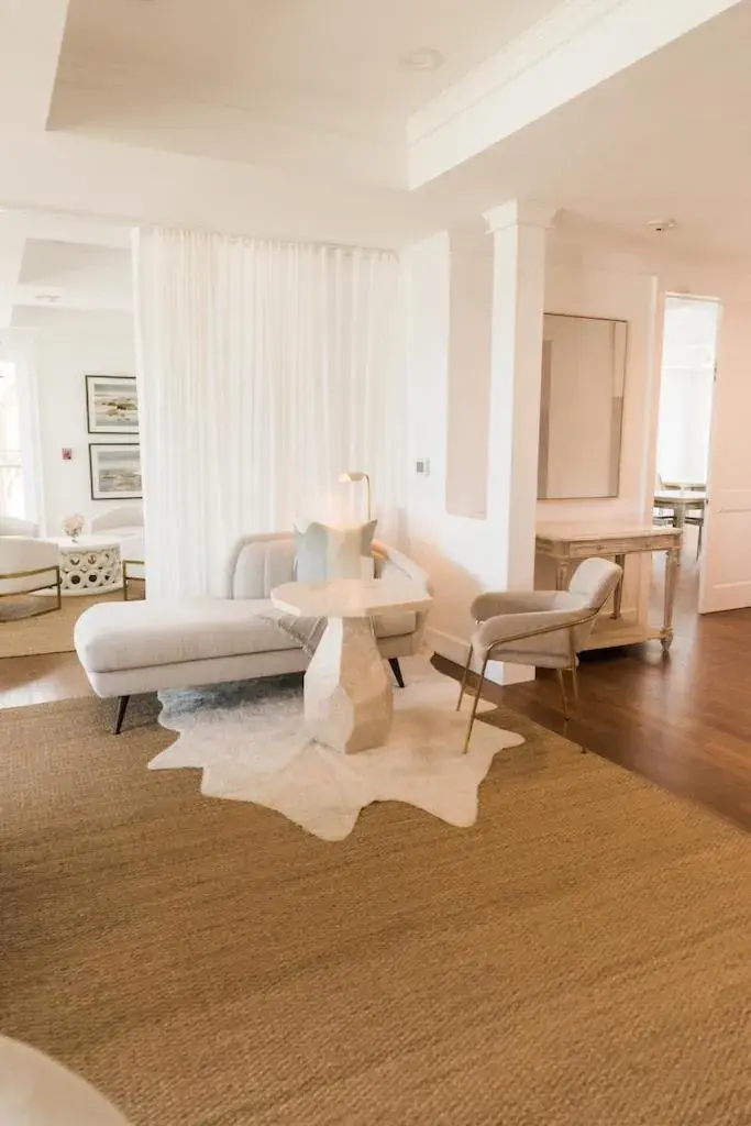 Living room, Bathroom in Oyster Bay Boutique Hotel