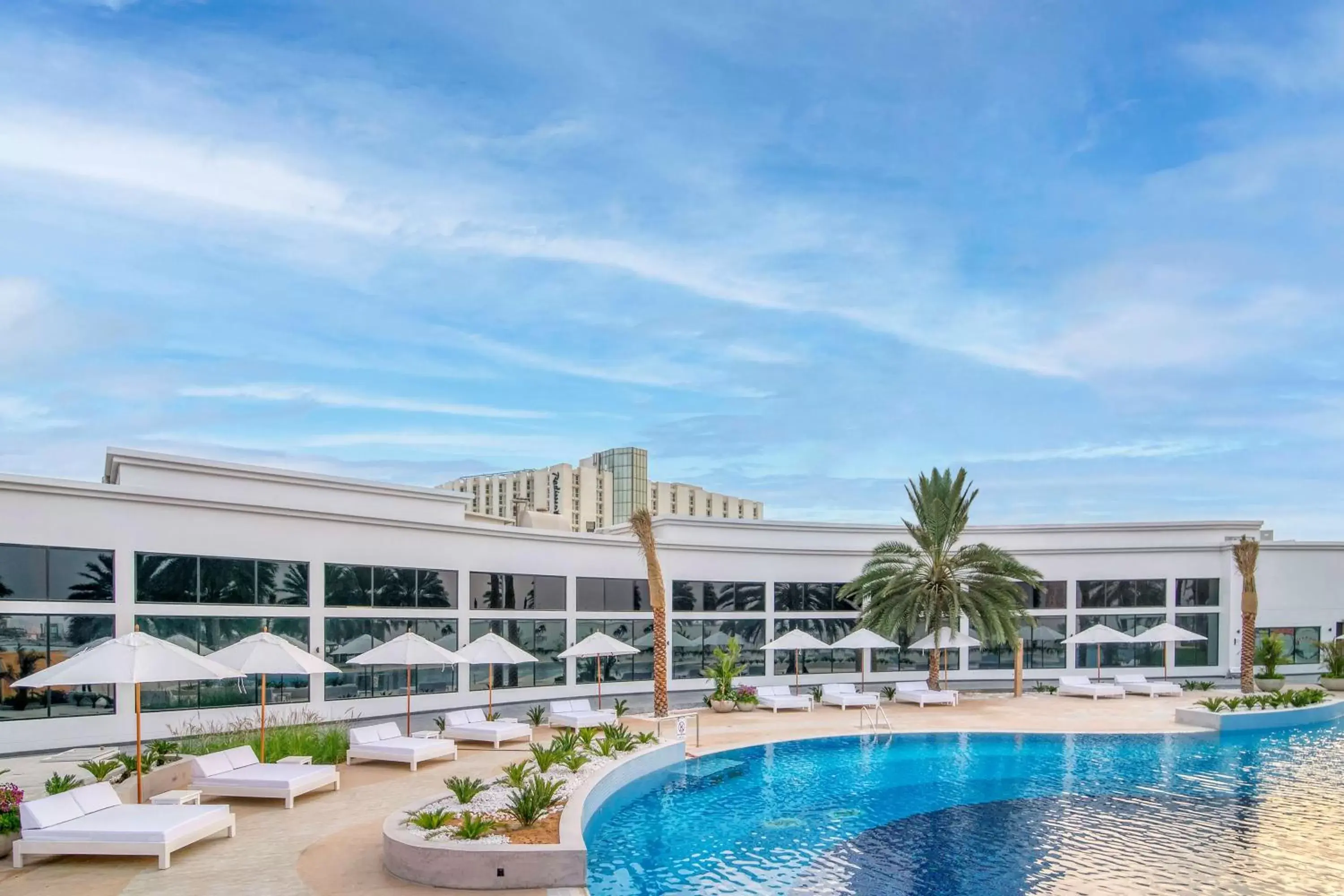 Pool view, Swimming Pool in Radisson Blu Hotel & Resort, Abu Dhabi Corniche