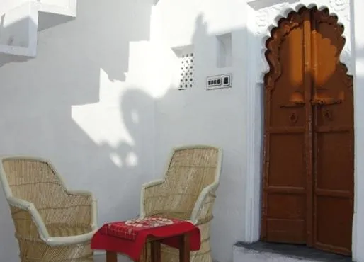 Patio in Udai Haveli Guest House