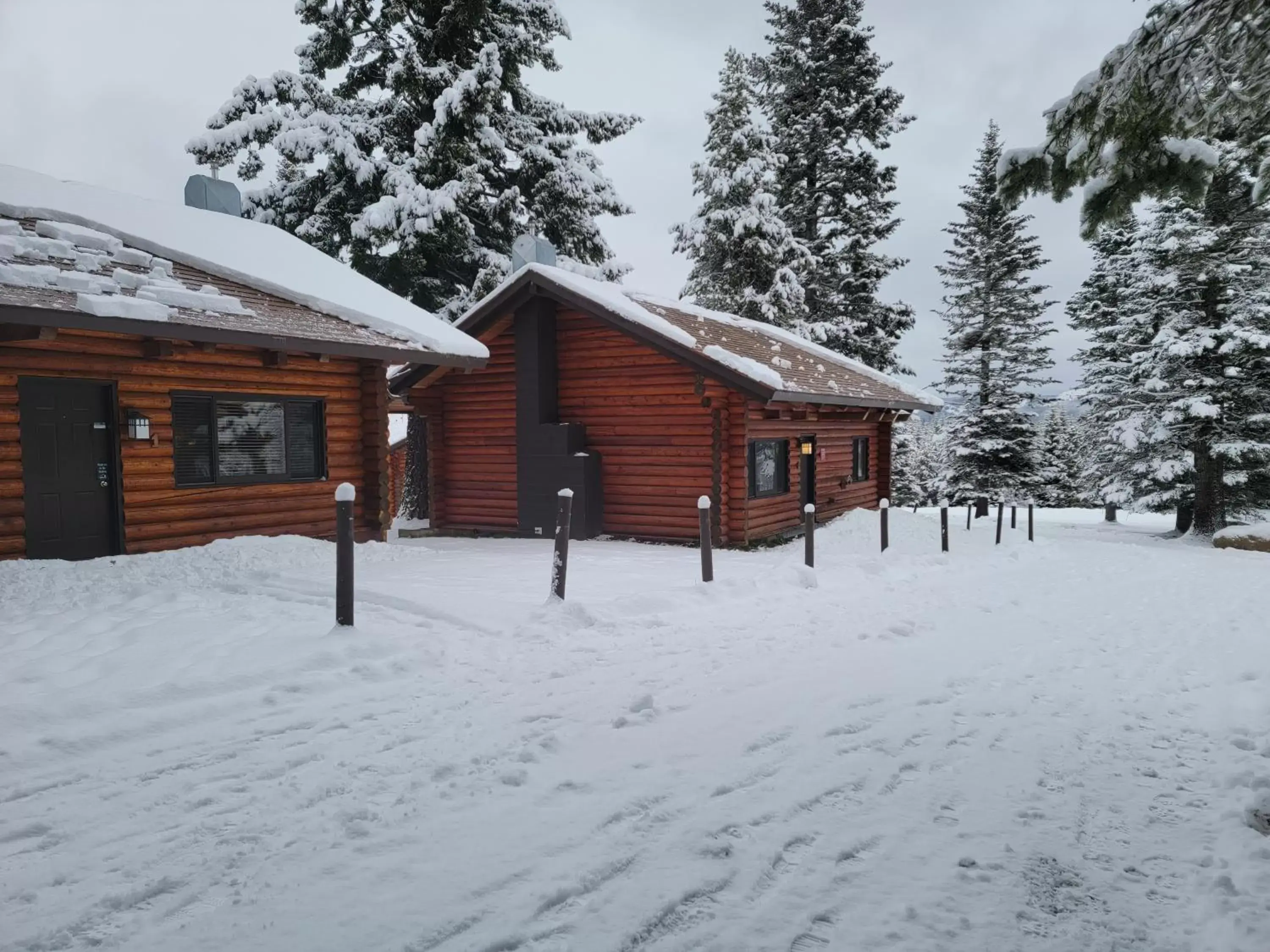 Property building, Winter in Cooper Spur Mountain Resort