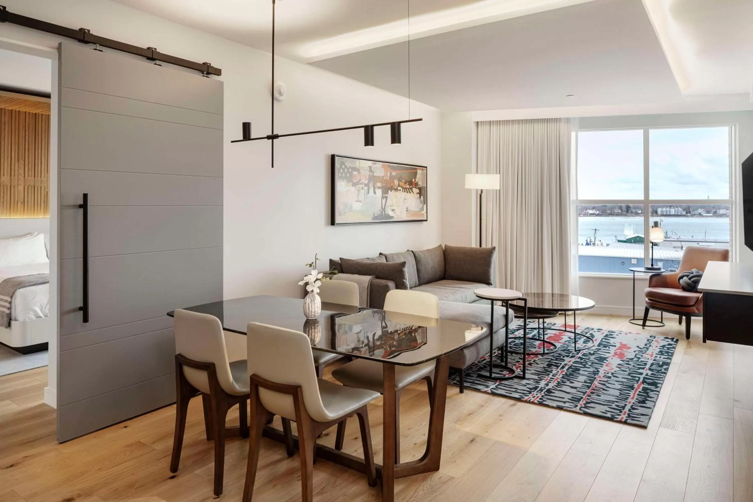 Living room in Canopy By Hilton Portland Waterfront