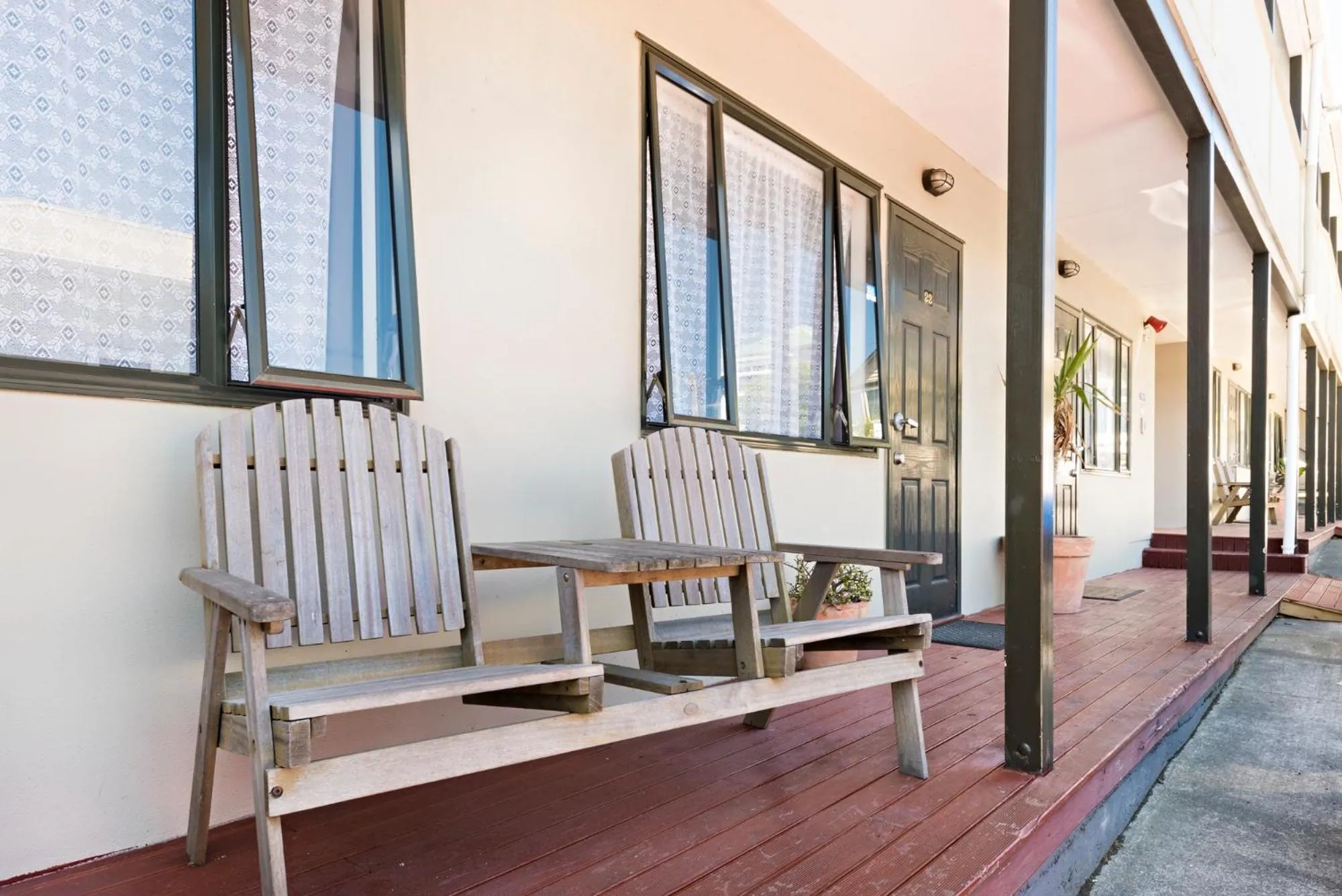Seating area in Halswell Lodge